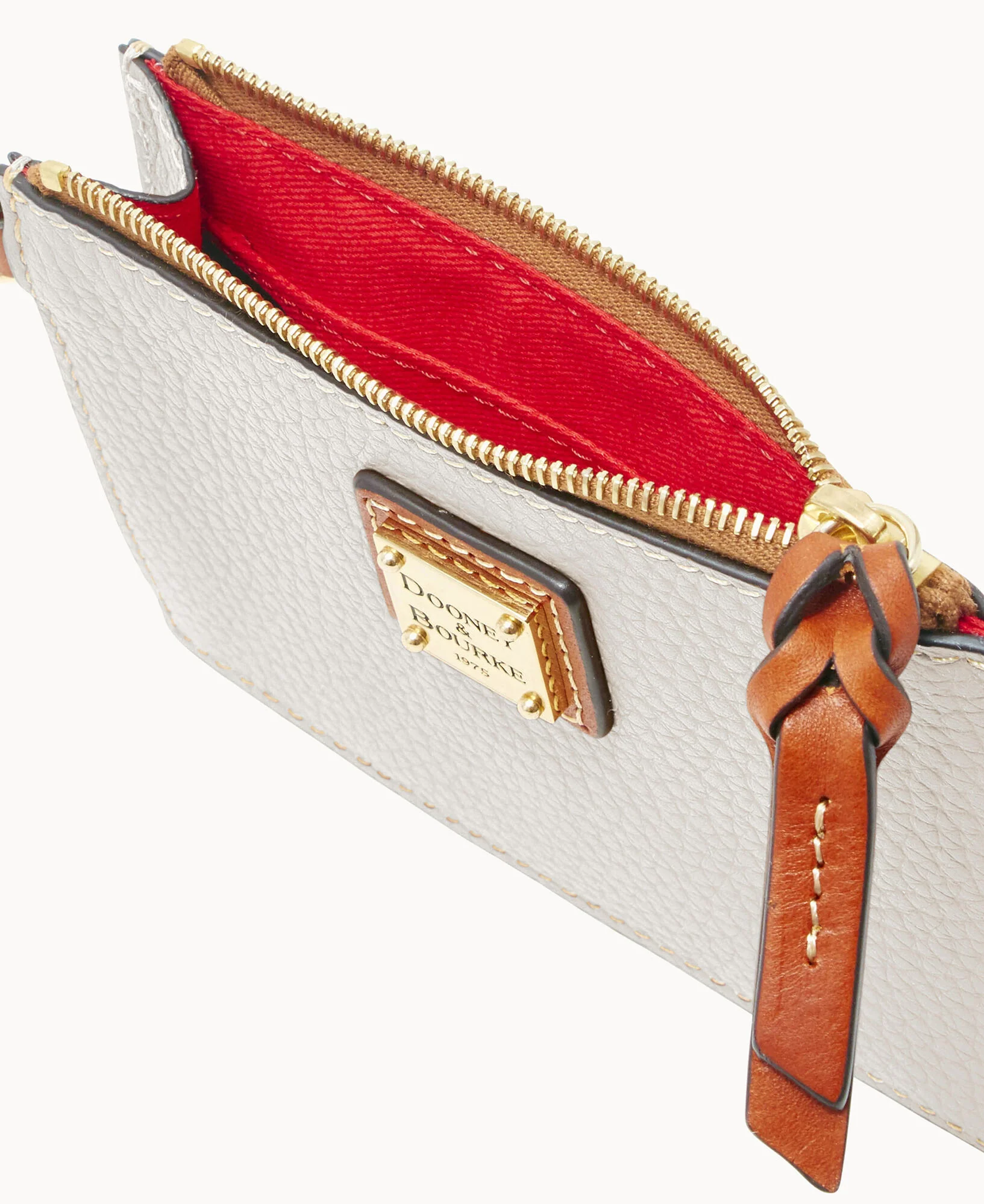 Pebble Grain Zip Top Credit Card Wristlet - Image 96