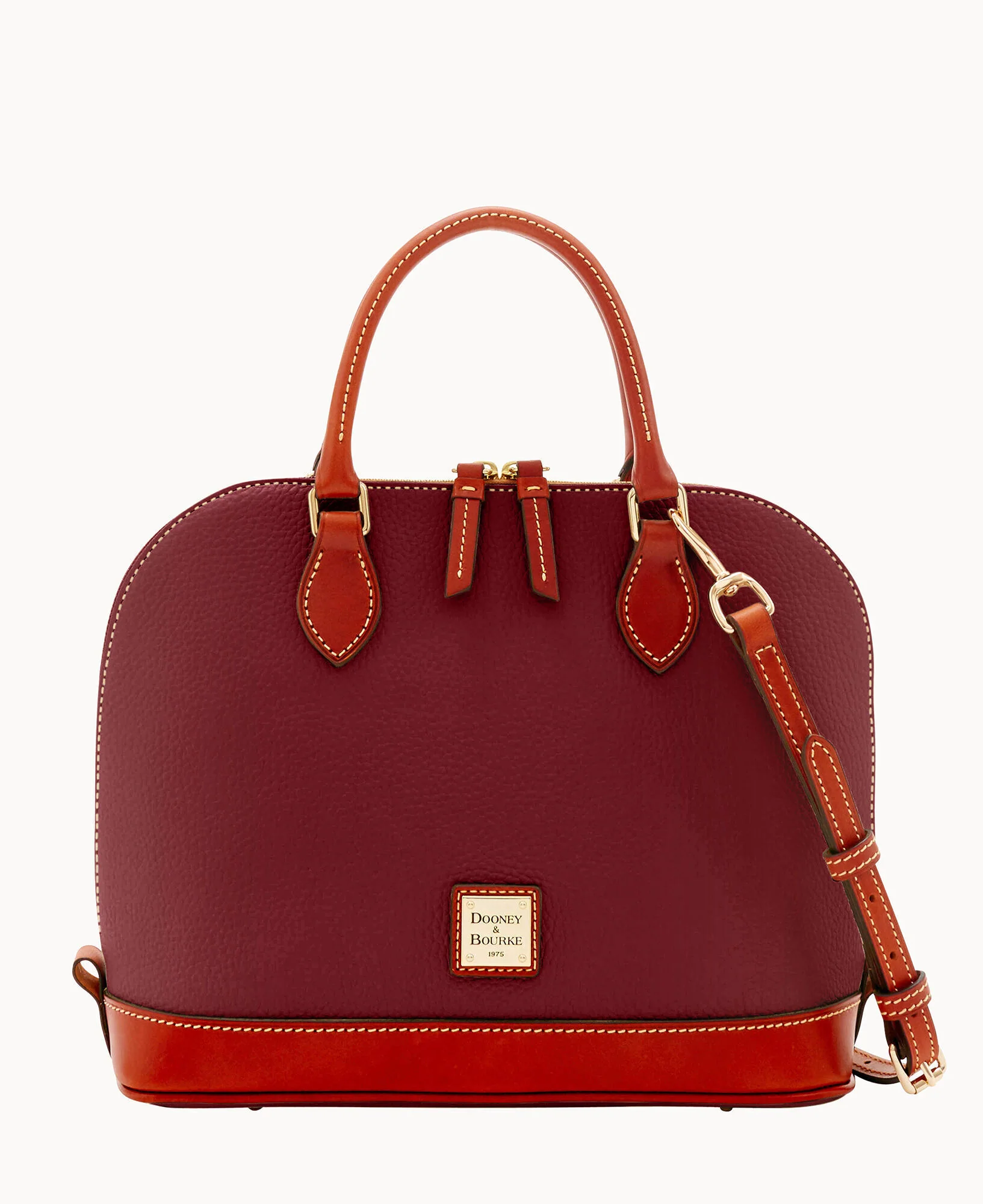 Pebble Grain Zip Zip Satchel - Image 18