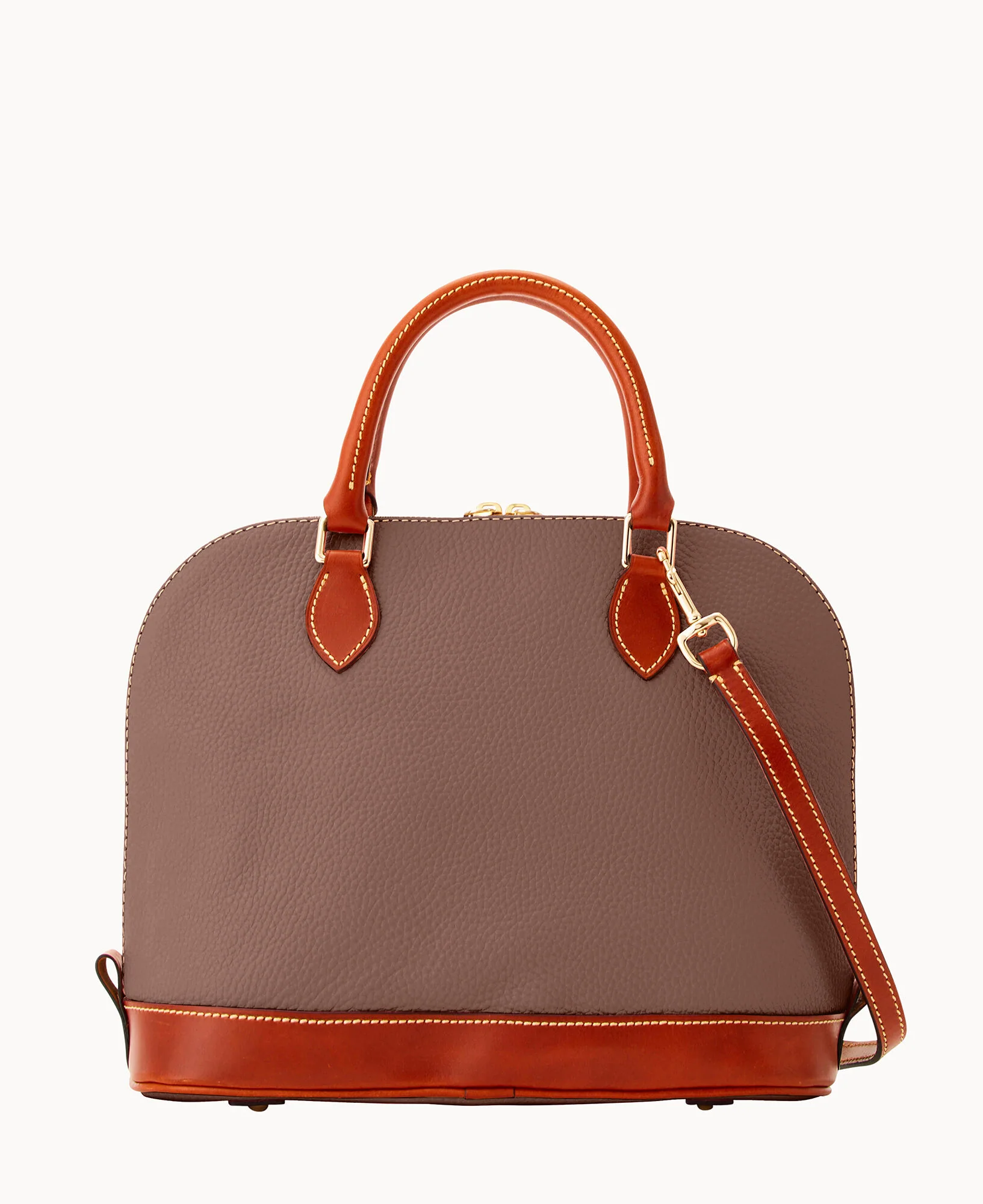 Pebble Grain Zip Zip Satchel - Image 34