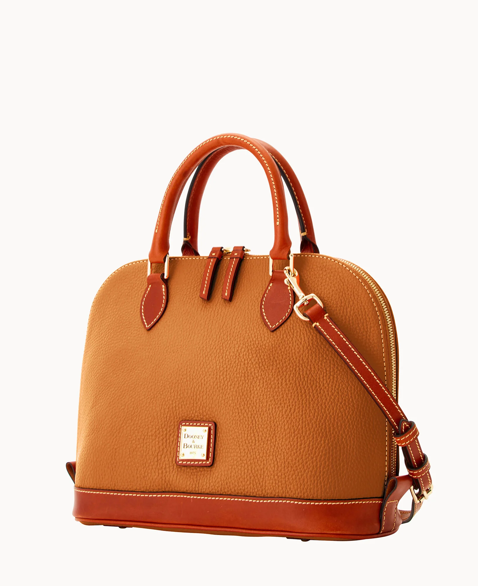 Pebble Grain Zip Zip Satchel - Image 37