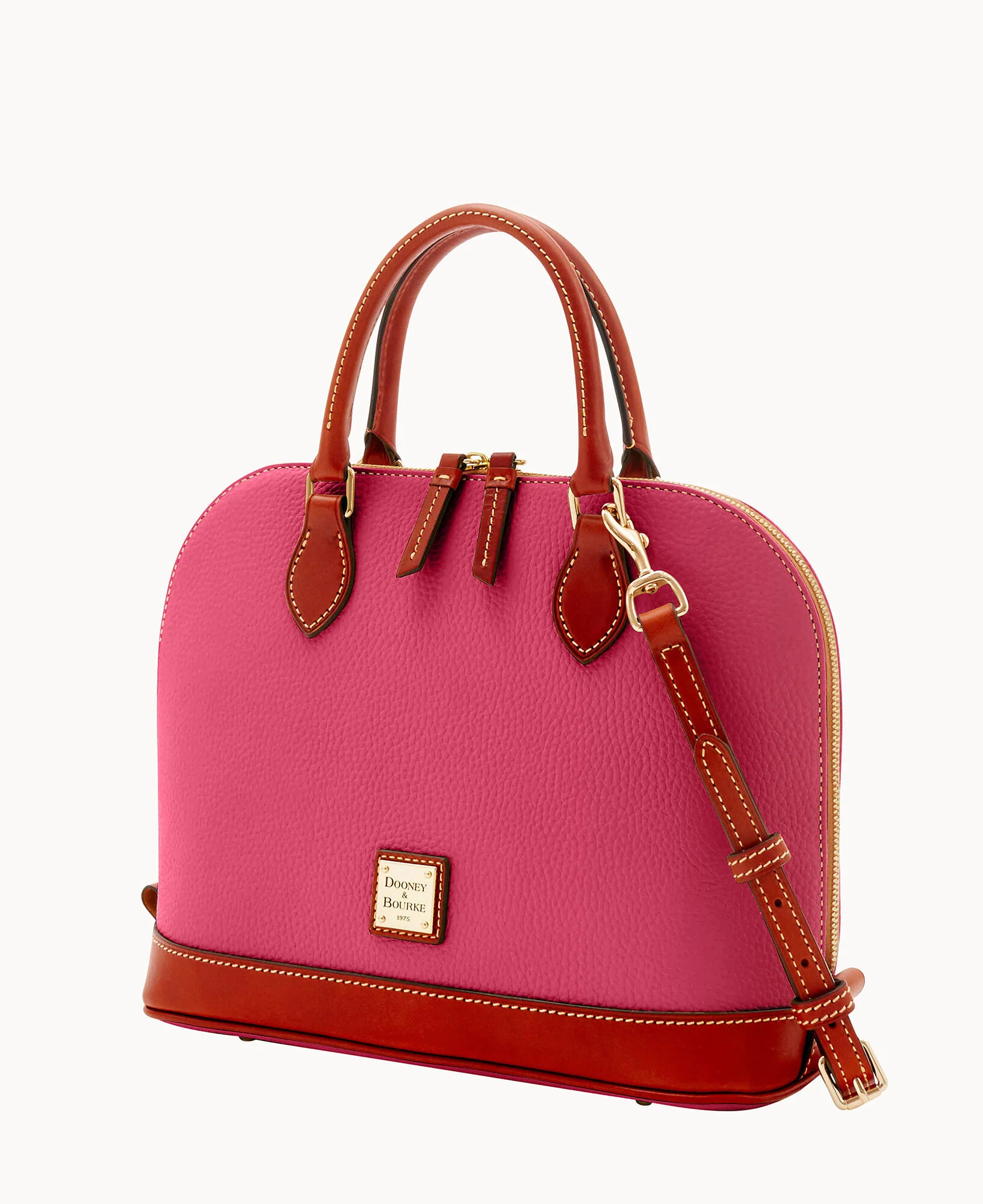Pebble Grain Zip Zip Satchel - Image 41
