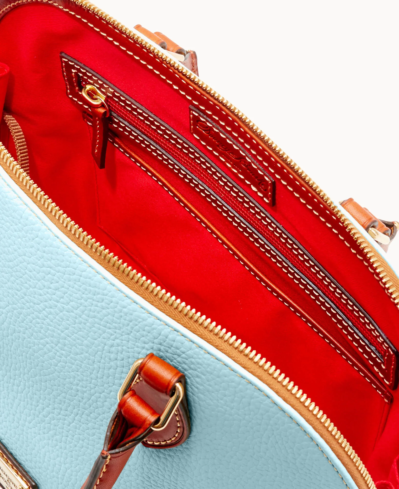 Pebble Grain Zip Zip Satchel - Image 54