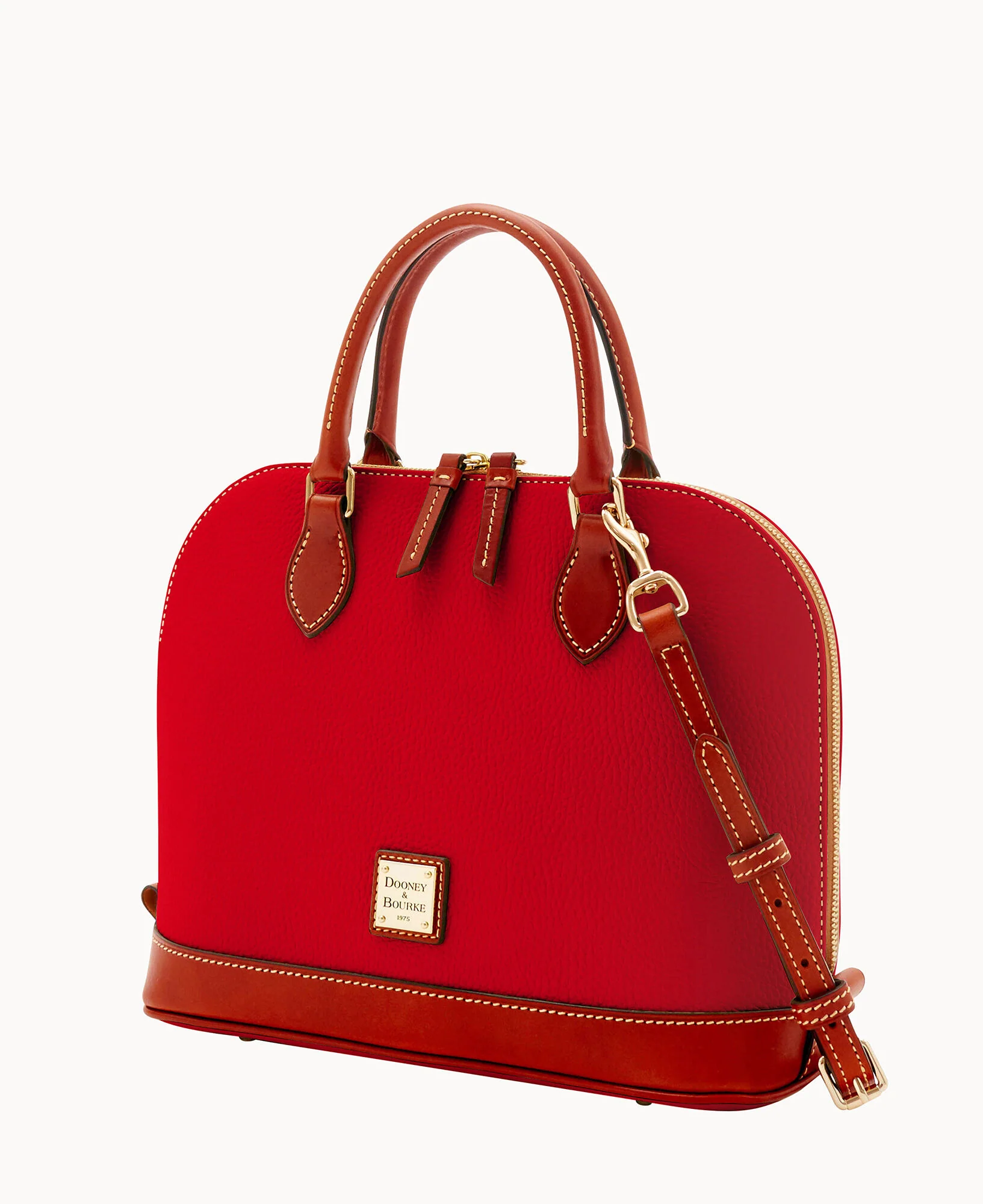 Pebble Grain Zip Zip Satchel - Image 57