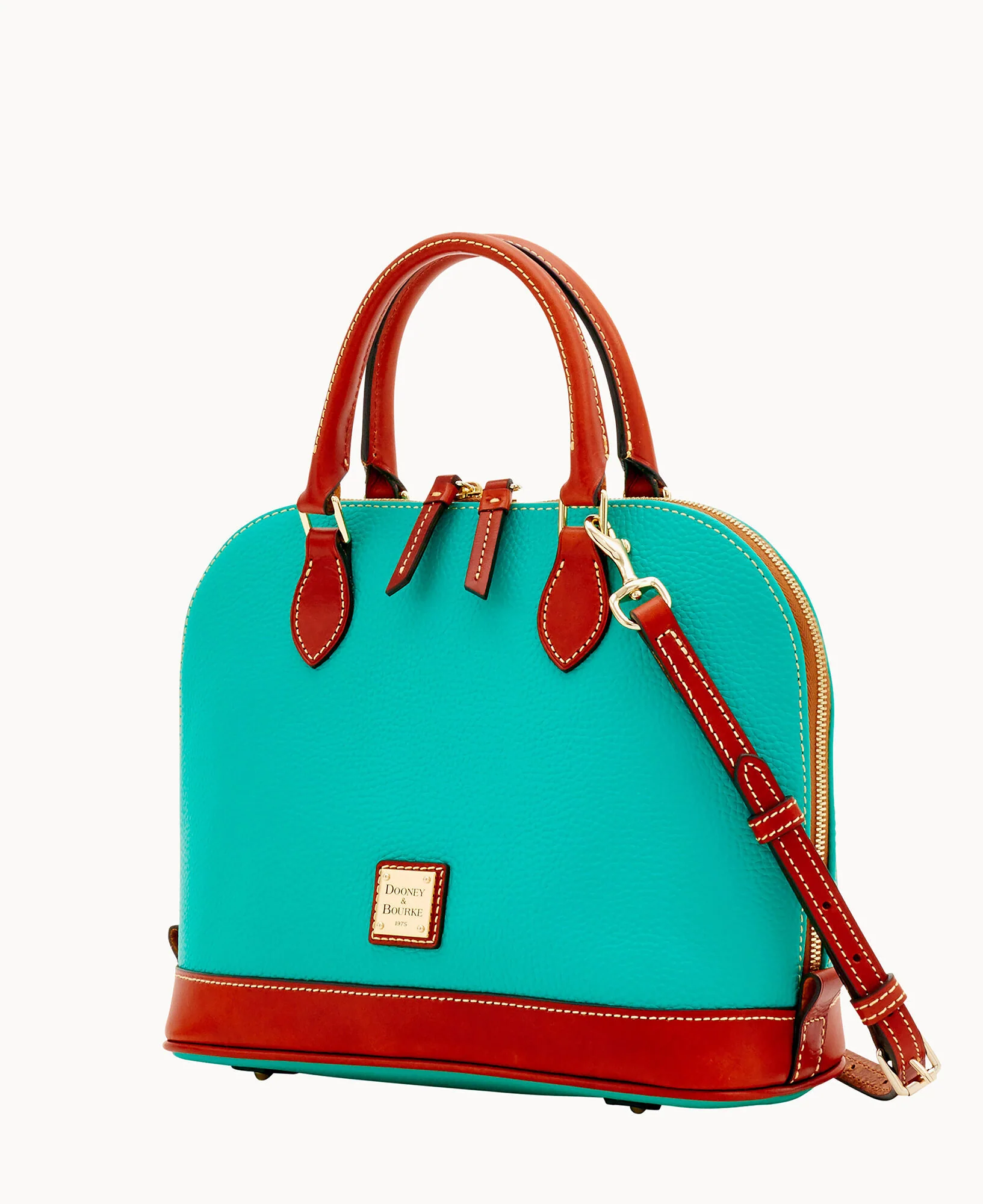 Pebble Grain Zip Zip Satchel - Image 62