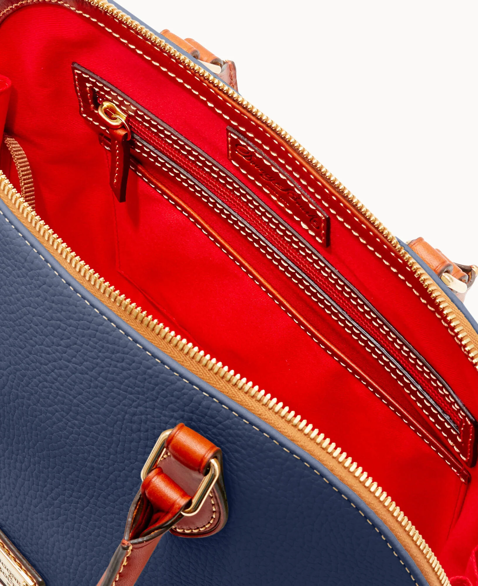 Pebble Grain Zip Zip Satchel - Image 81