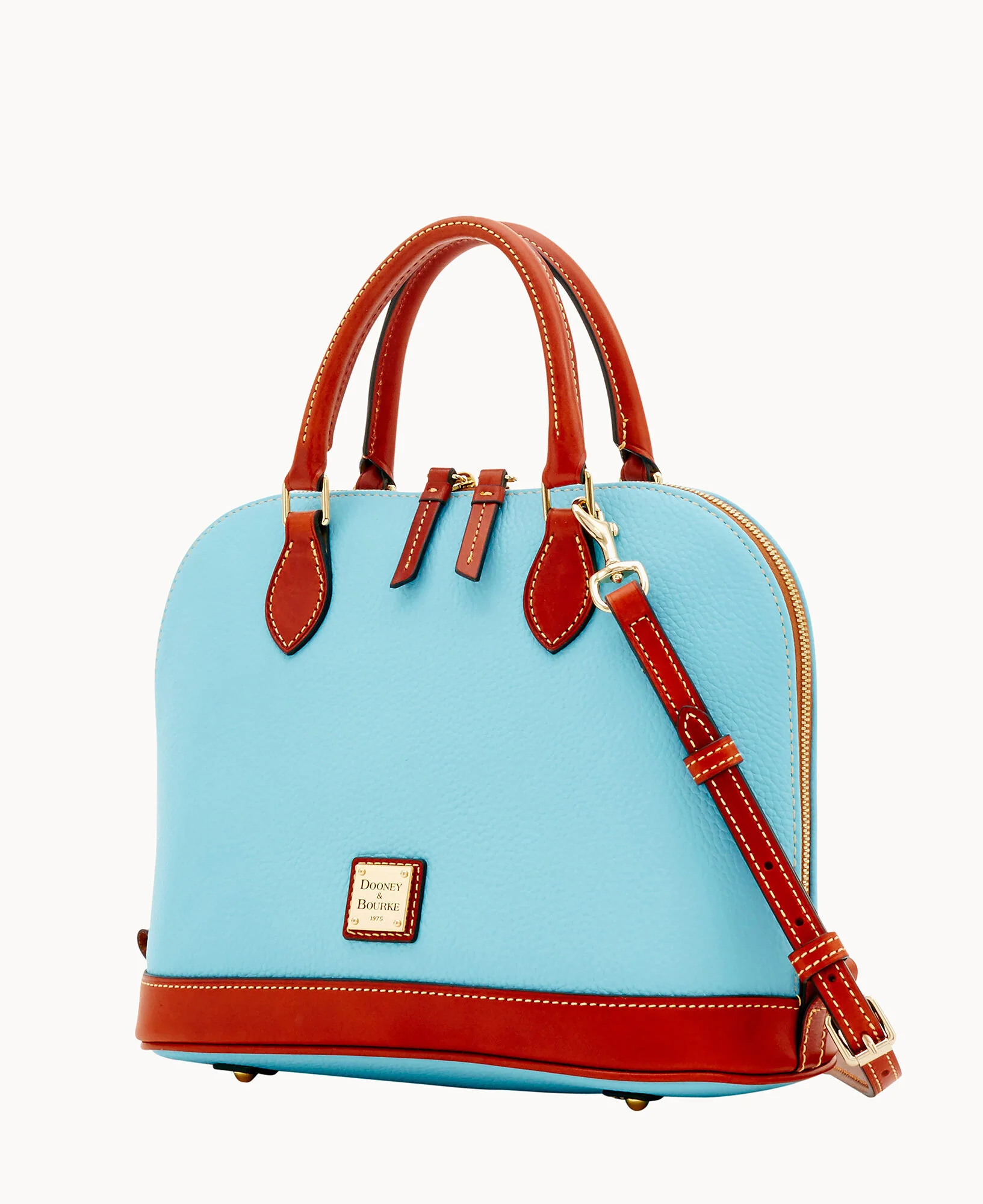 Pebble Grain Zip Zip Satchel - Image 88