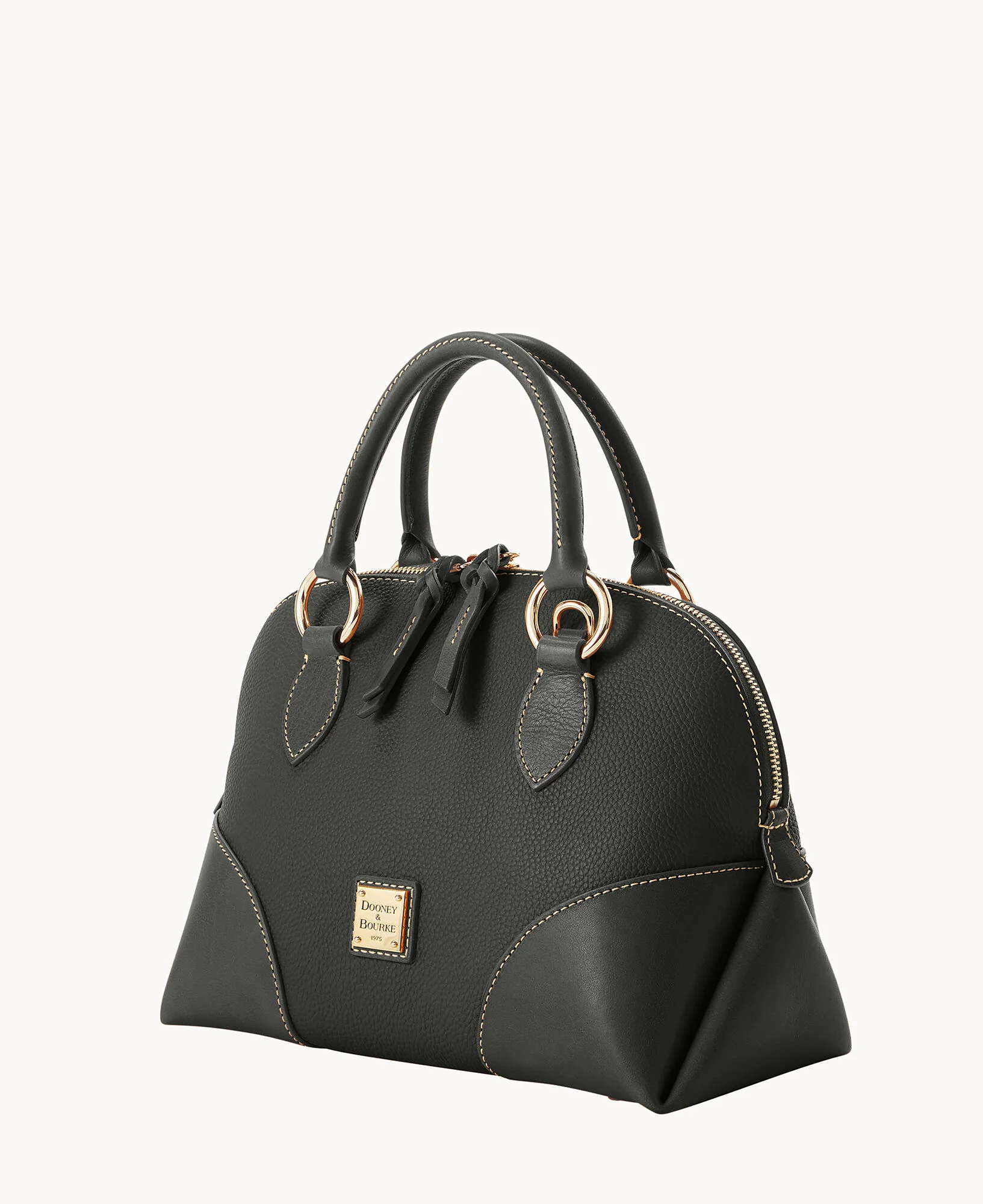 Pebble with Florentine Trim Domed Satchel - Image 11