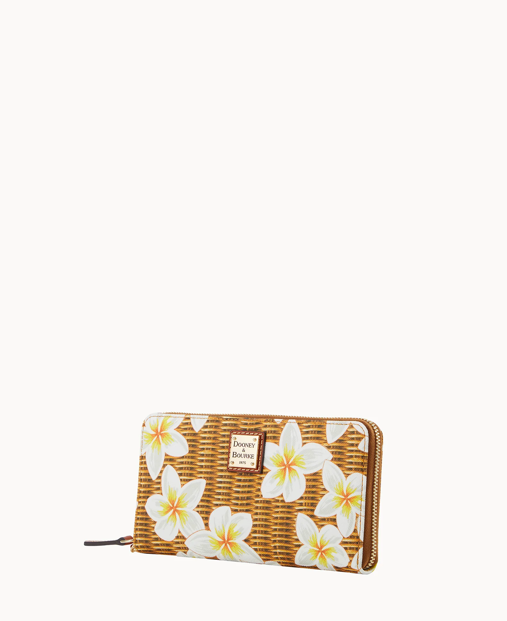 Plumeria Large Zip Around Wristlet - Image 2