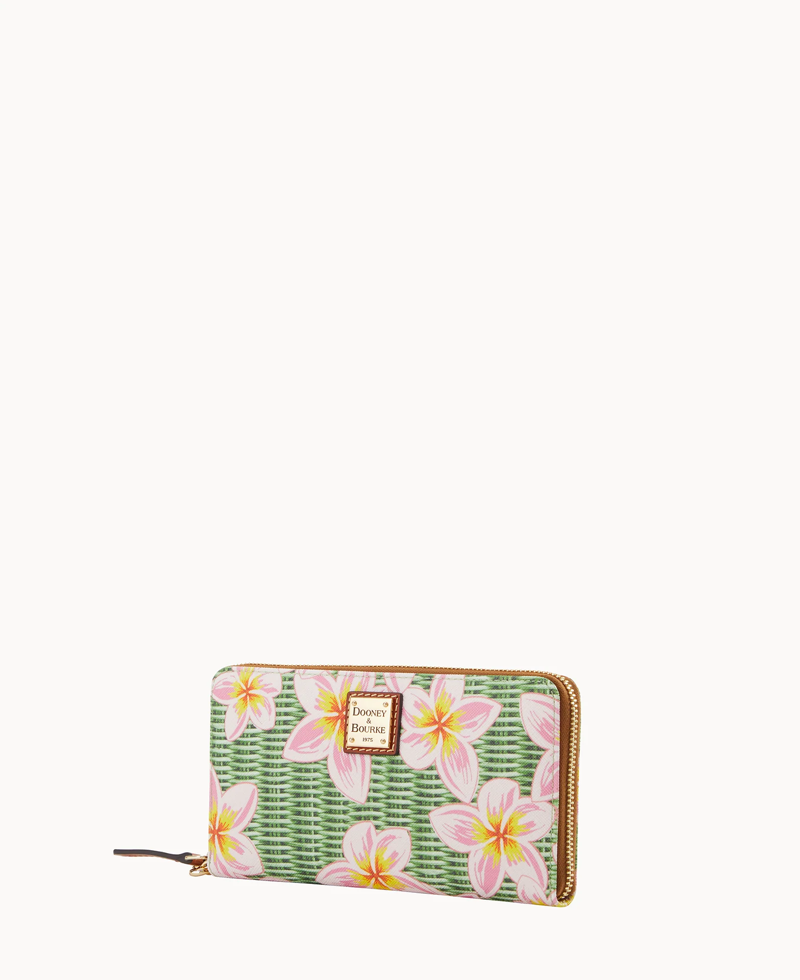 Plumeria Large Zip Around Wristlet - Image 8