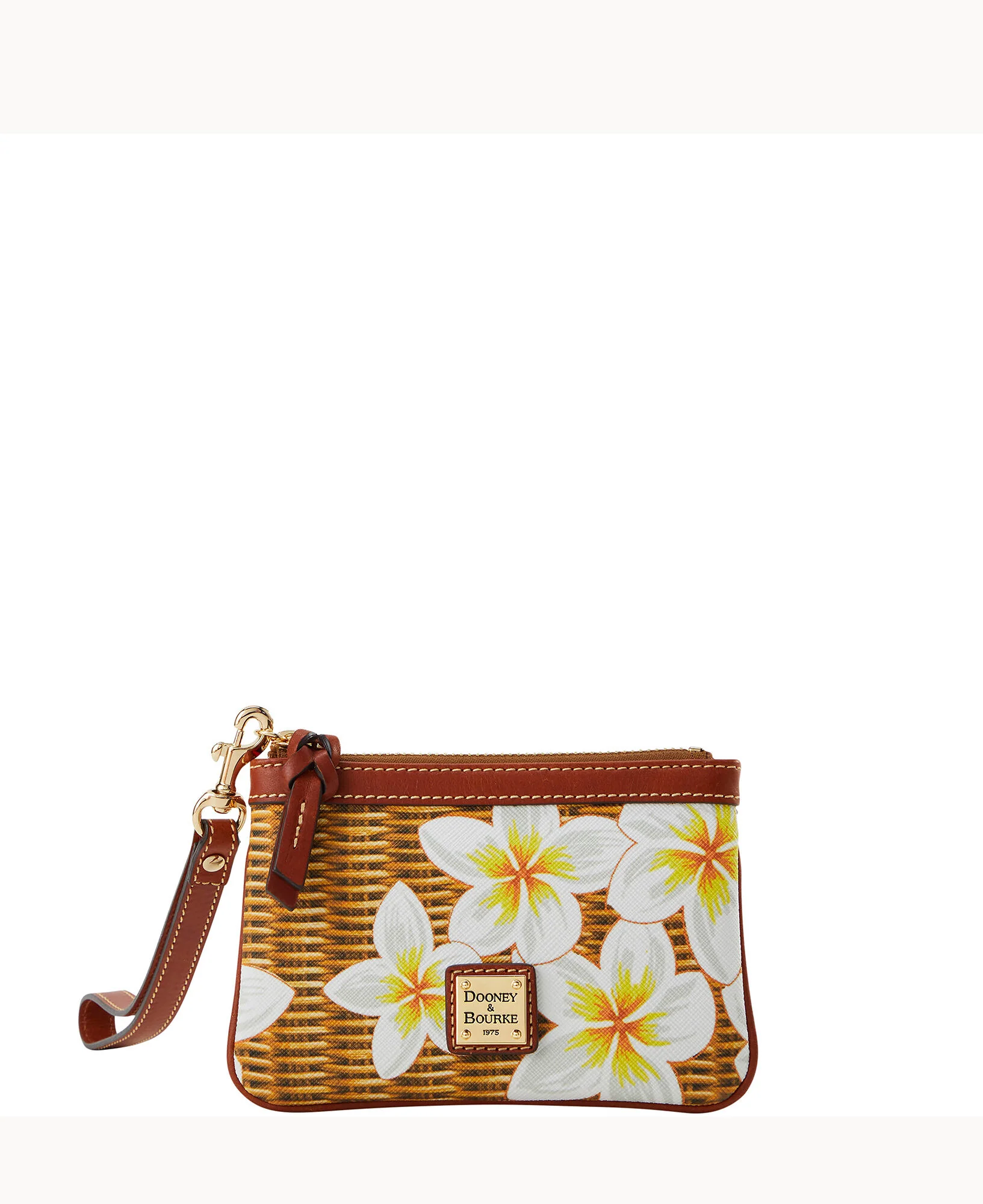 Plumeria Medium Wristlet