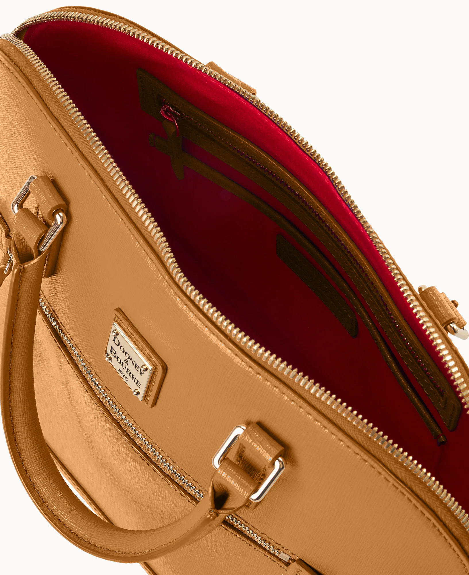 Saffiano Domed Zip Satchel - Image 39