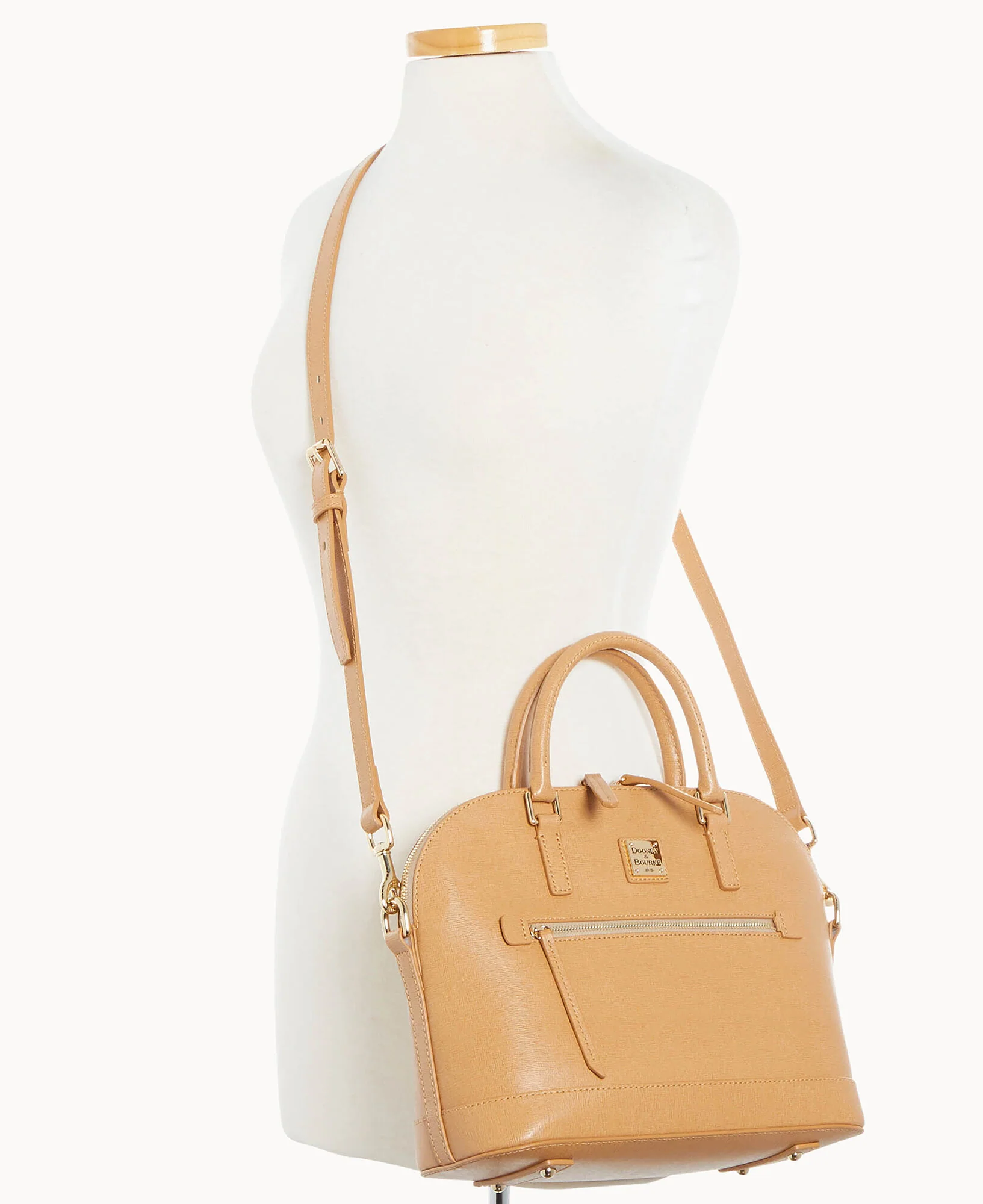 Saffiano Domed Zip Satchel - Image 40