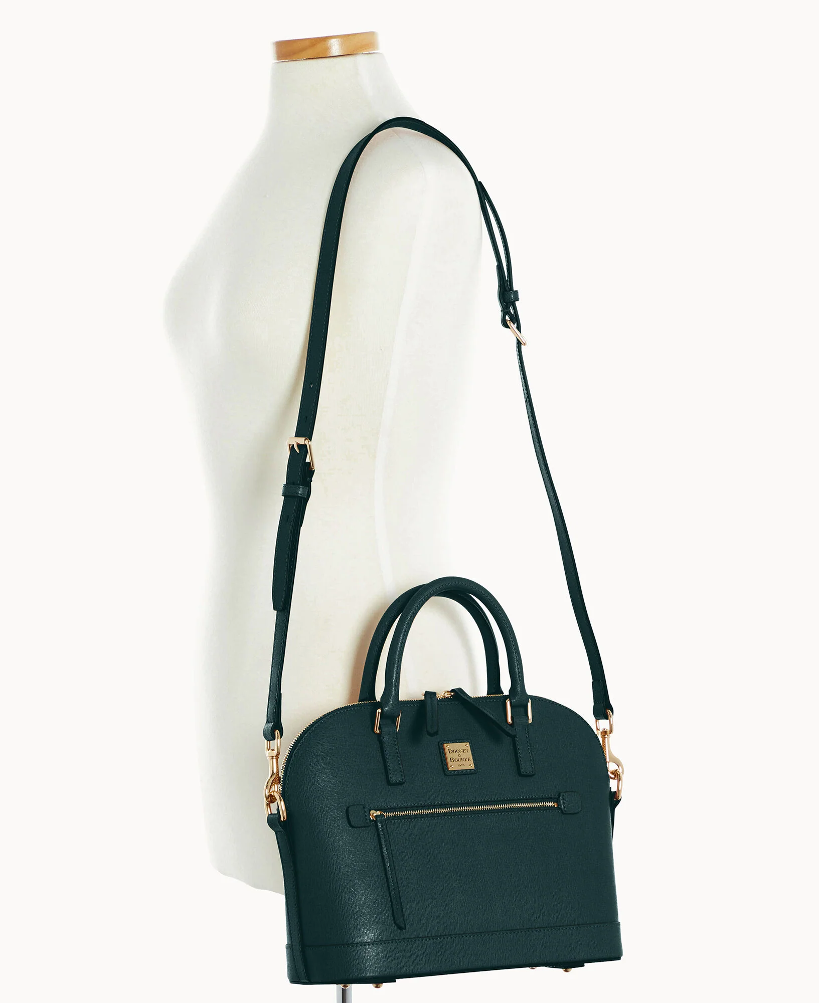 Saffiano Domed Zip Satchel - Image 52