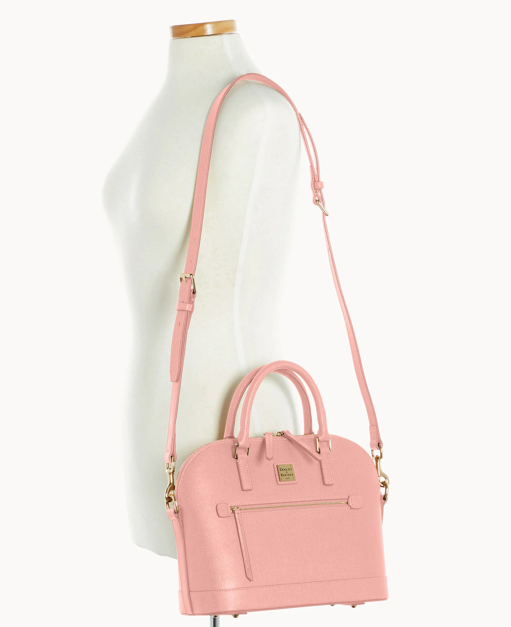 Saffiano Domed Zip Satchel - Image 64