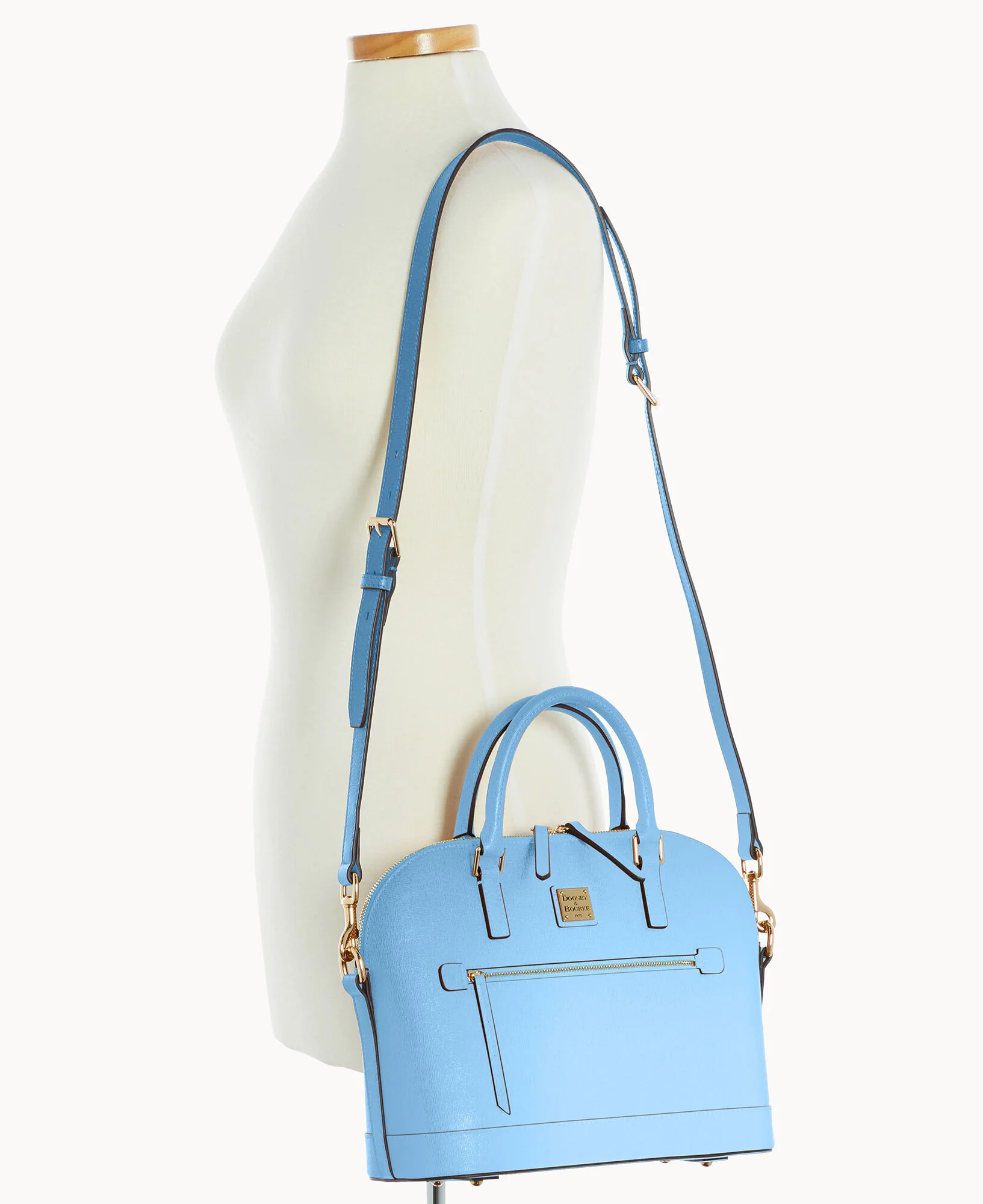 Saffiano Domed Zip Satchel - Image 67