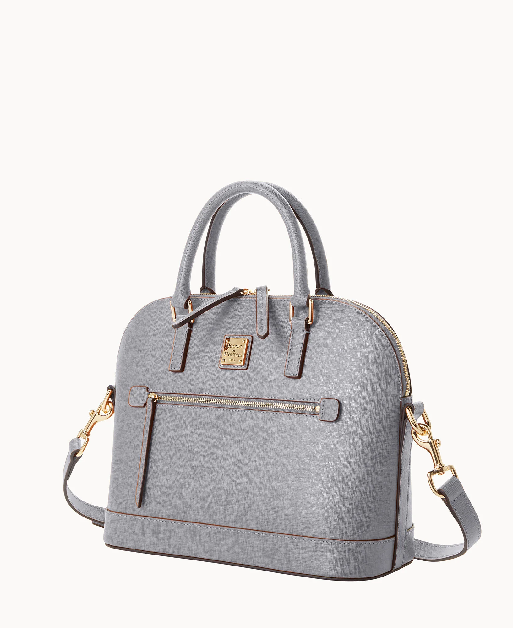 Saffiano Domed Zip Satchel - Image 69