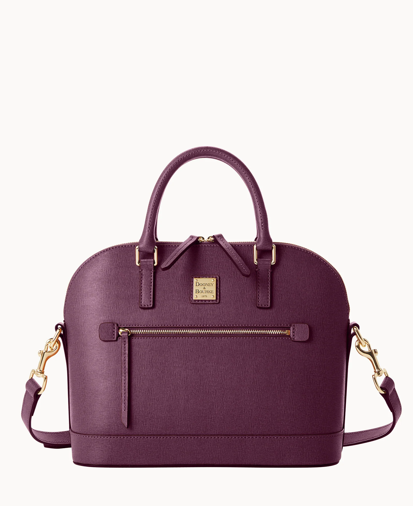Saffiano Domed Zip Satchel - Image 71