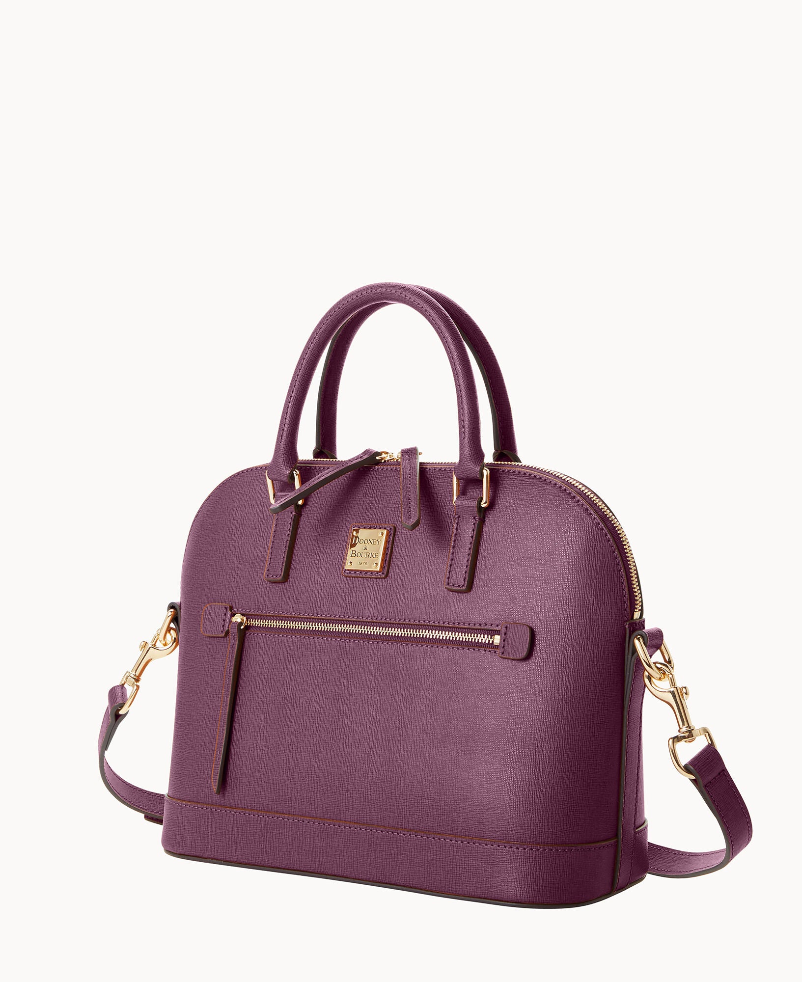 Saffiano Domed Zip Satchel - Image 72