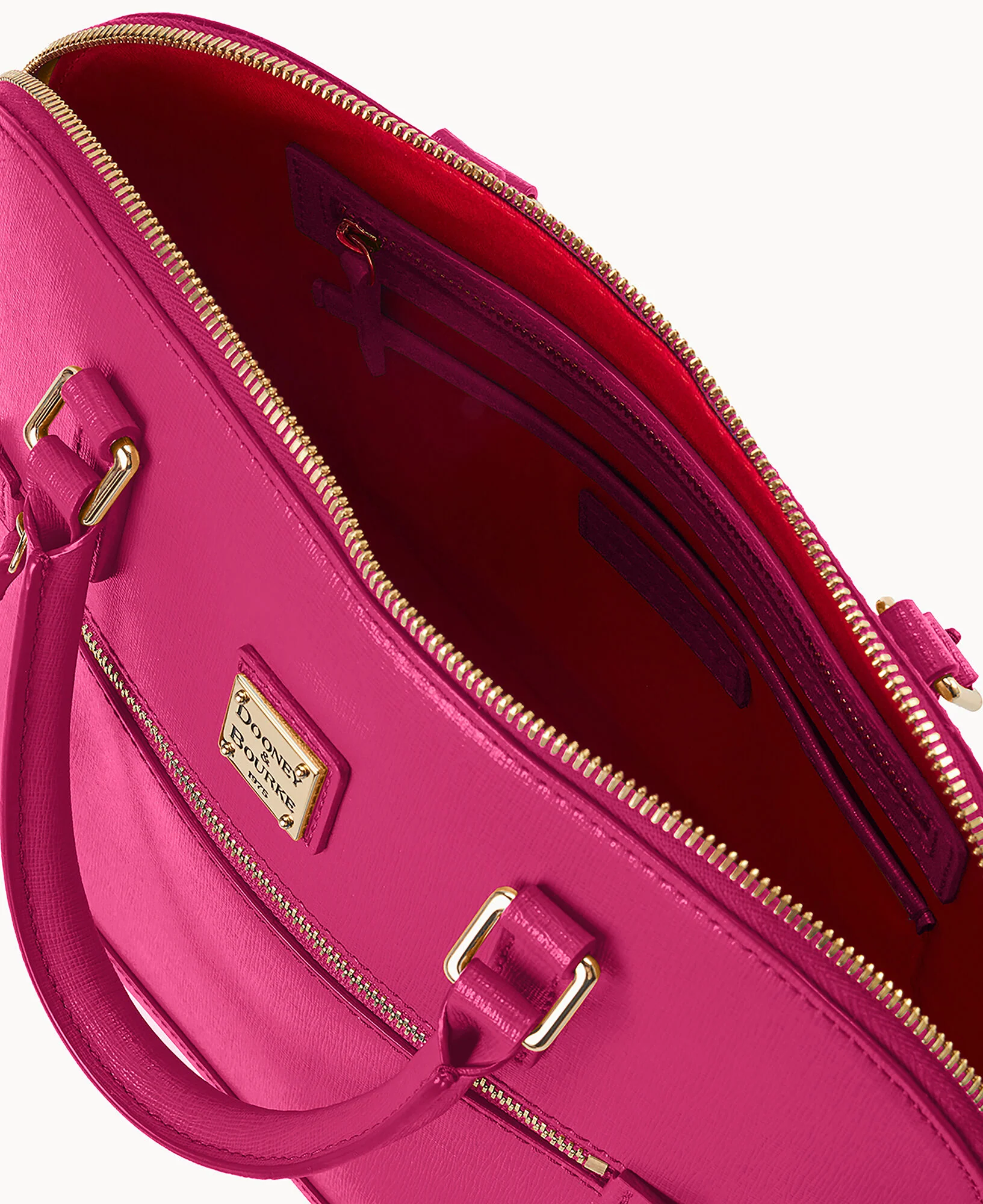 Saffiano Domed Zip Satchel - Image 80