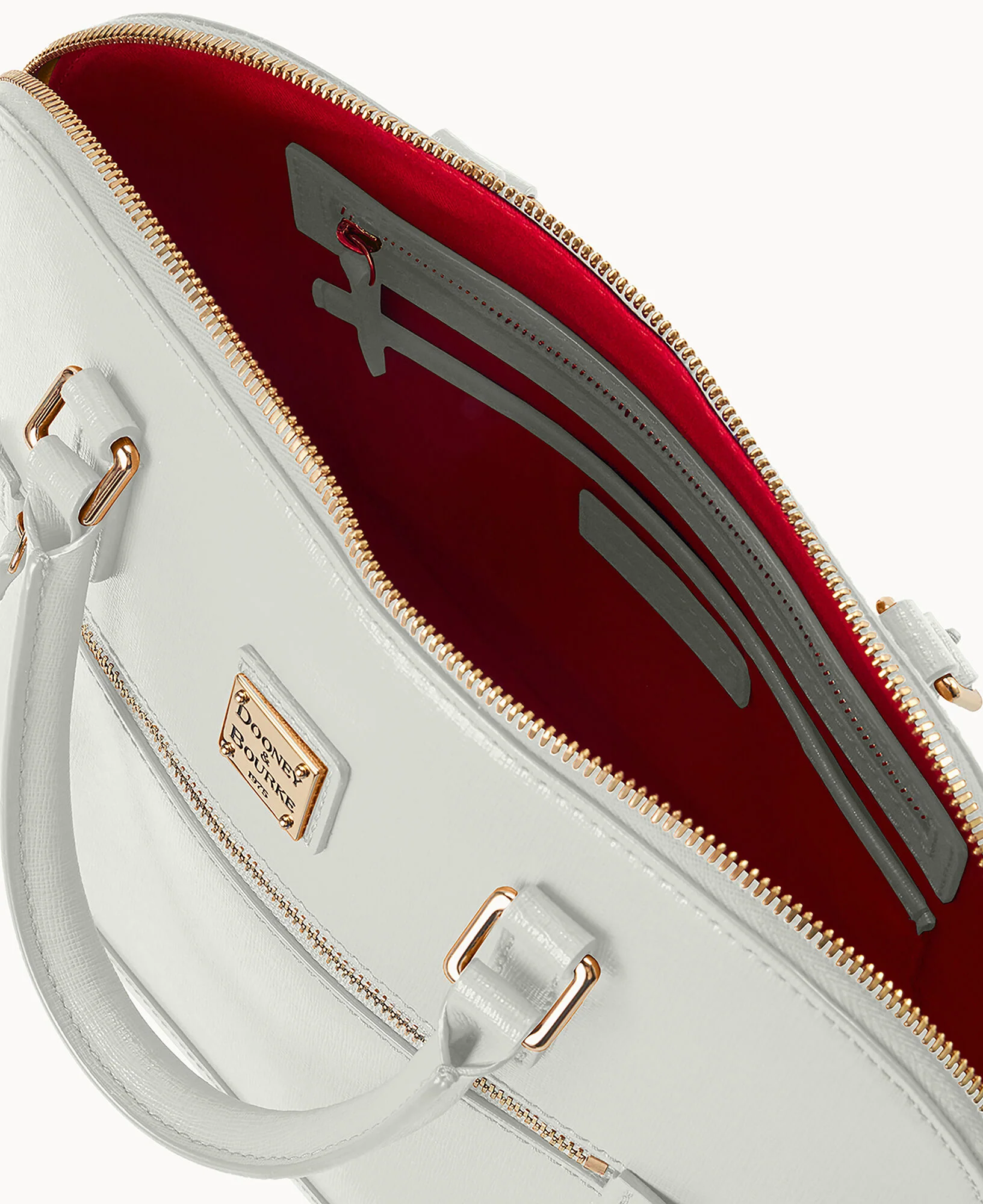 Saffiano Domed Zip Satchel - Image 84