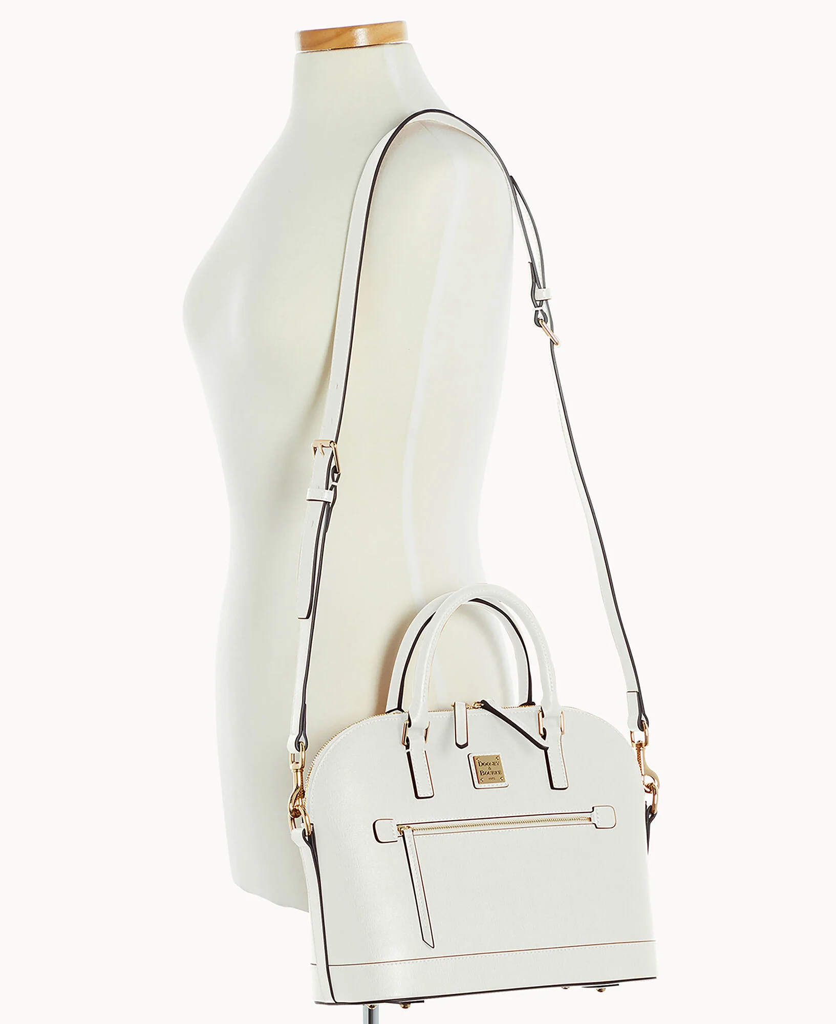 Saffiano Domed Zip Satchel - Image 85