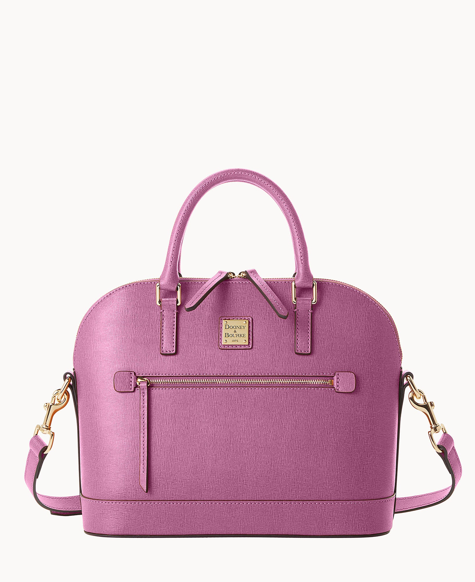 Saffiano Domed Zip Satchel - Image 86