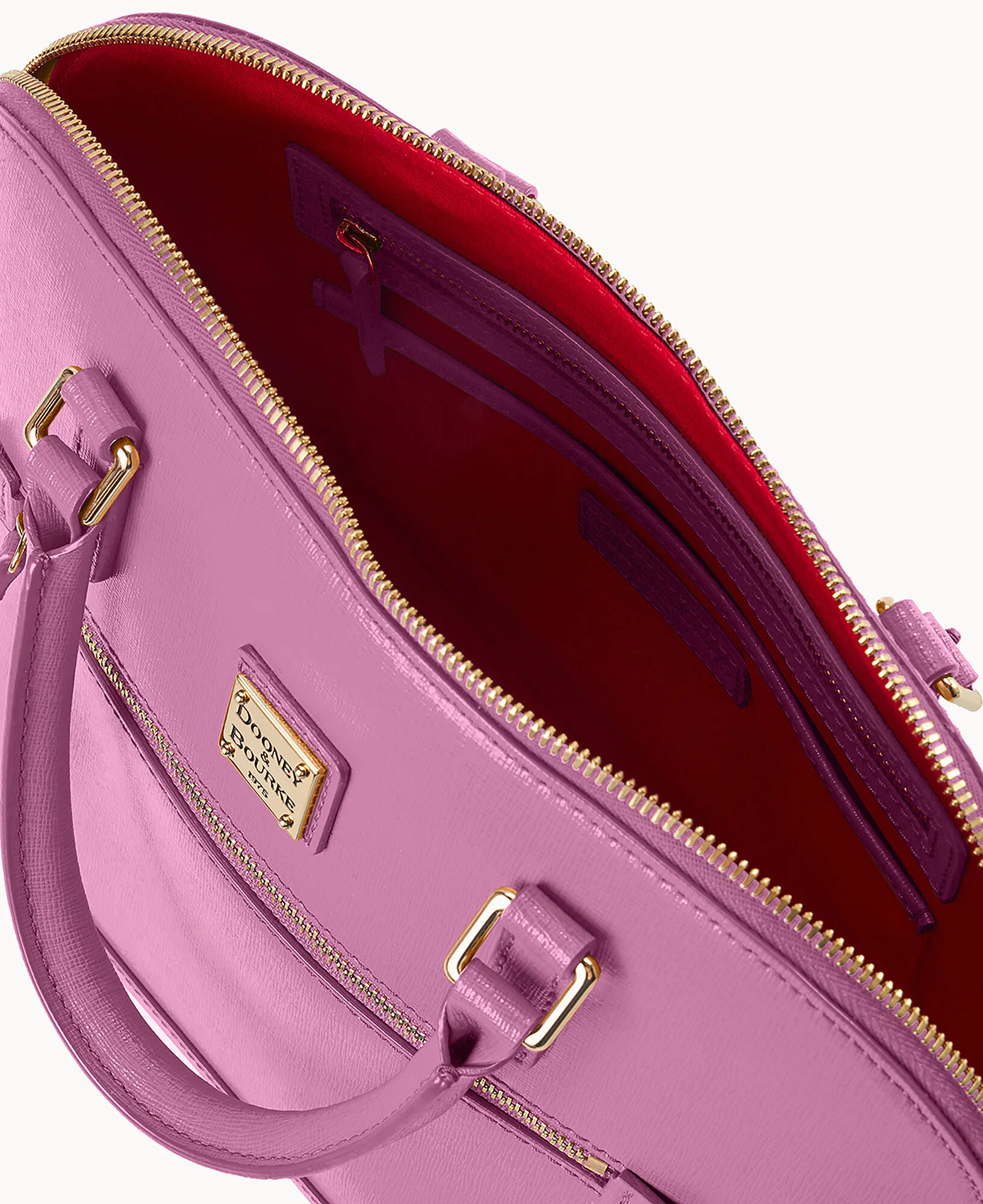 Saffiano Domed Zip Satchel - Image 88