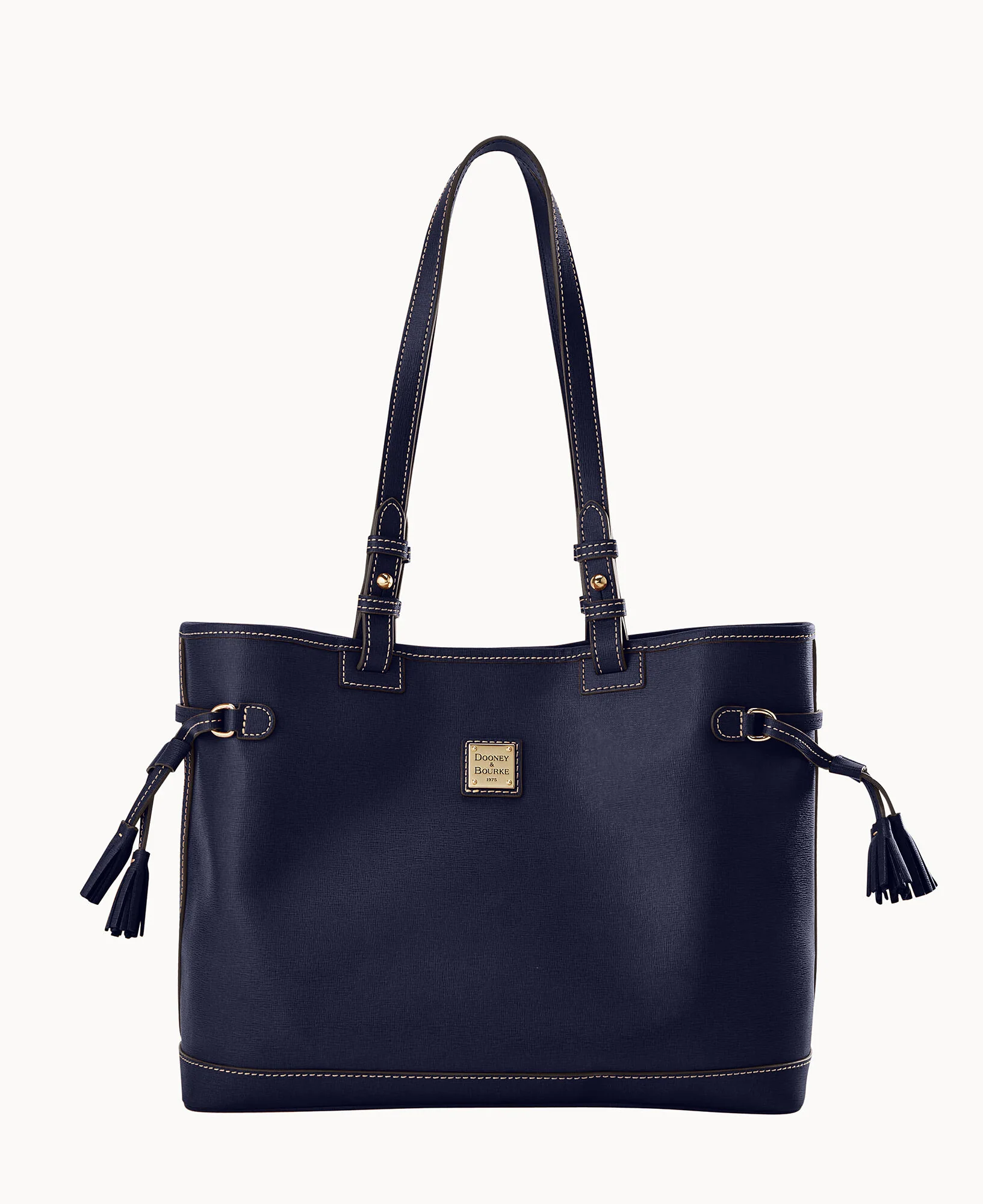 Saffiano Double Strap Tassel Bag - Image 13