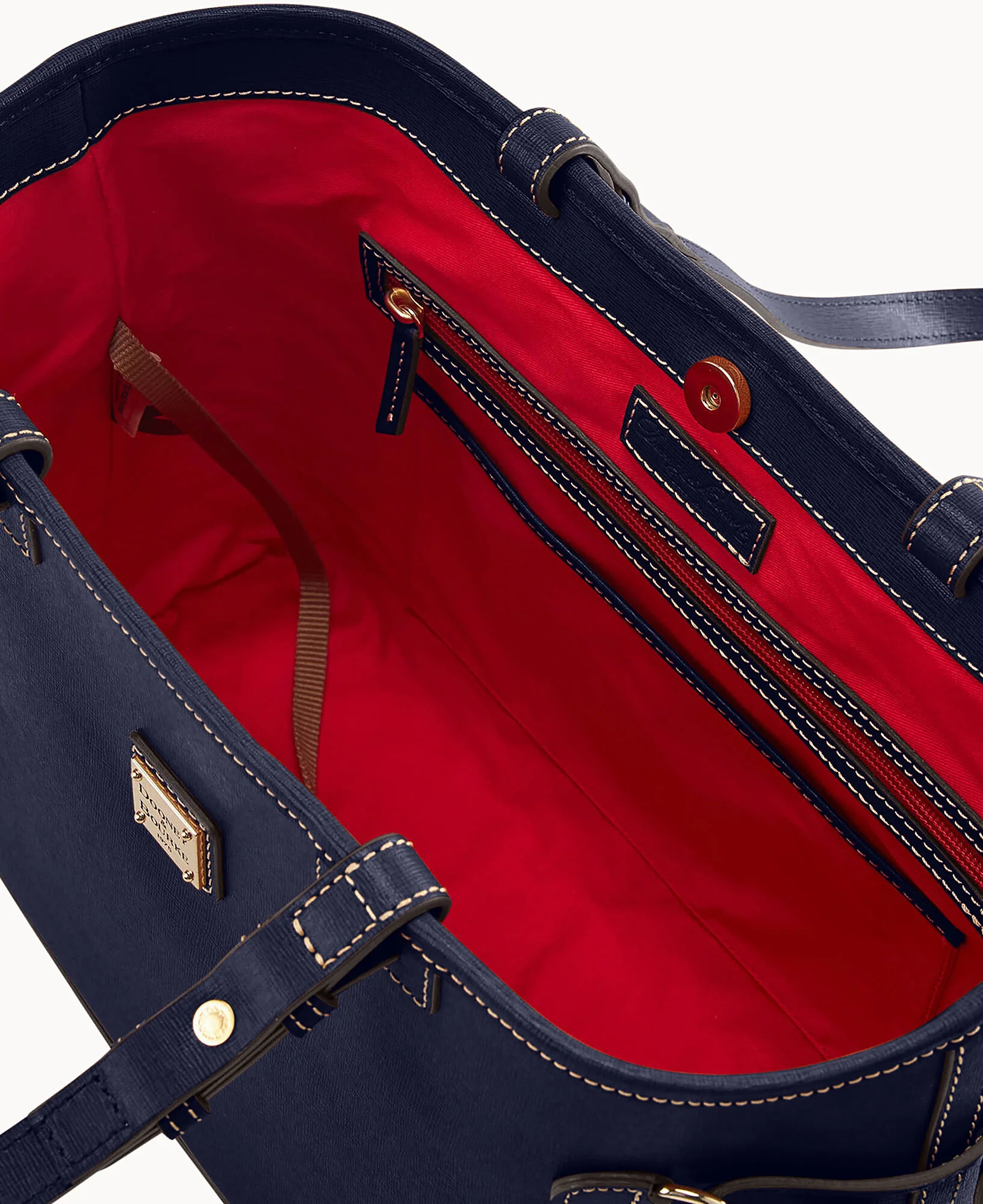 Saffiano Double Strap Tassel Bag - Image 15