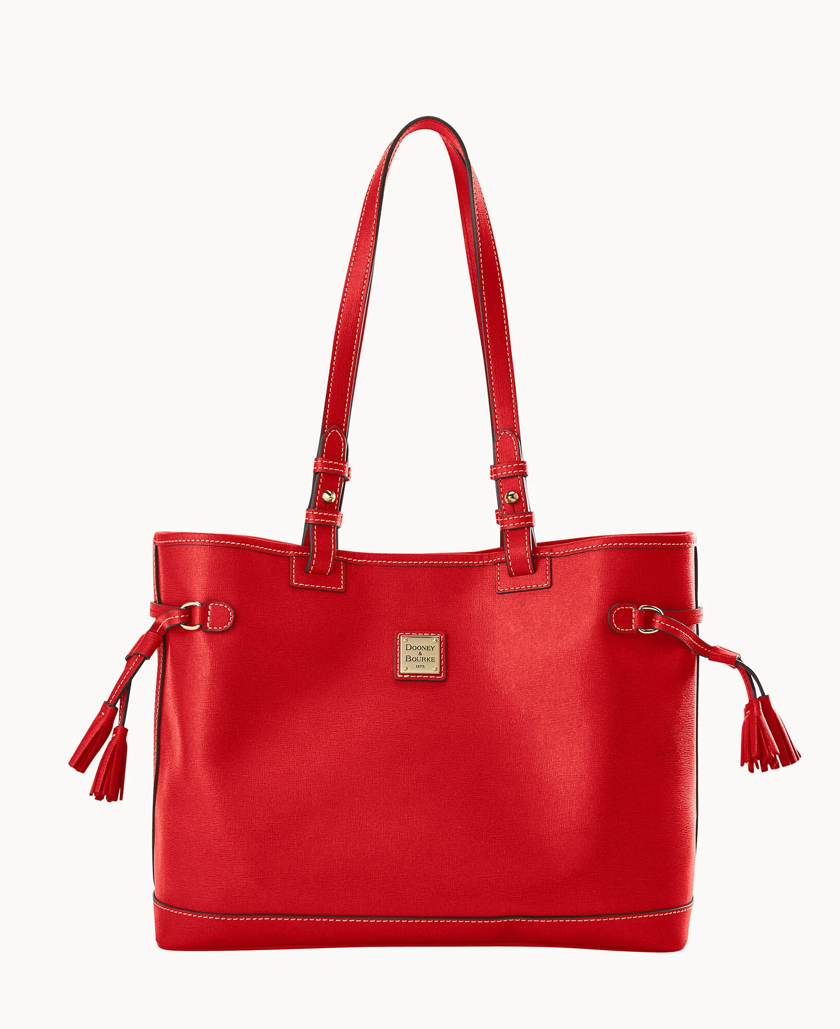 Saffiano Double Strap Tassel Bag - Image 17
