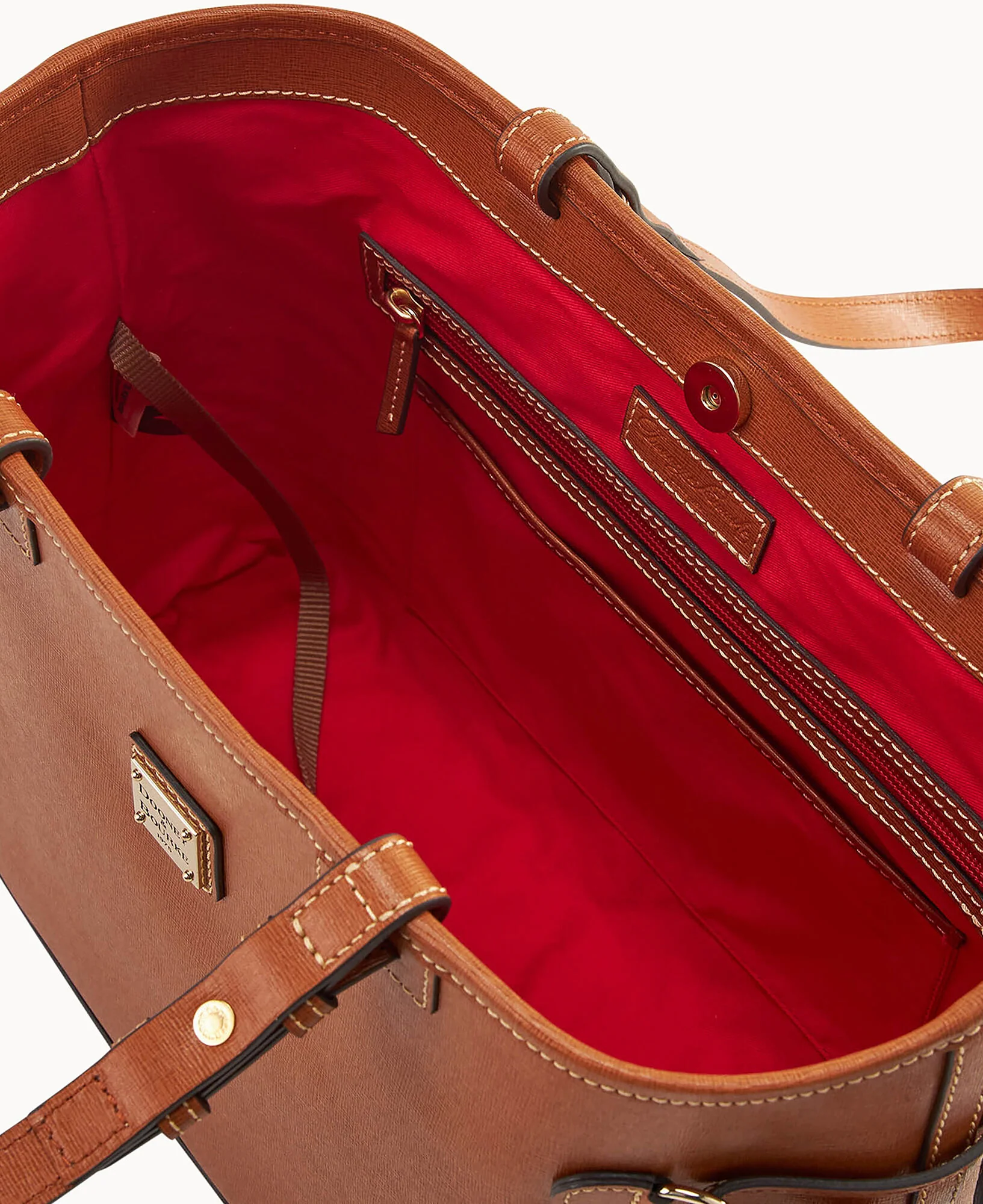 Saffiano Double Strap Tassel Bag - Image 7