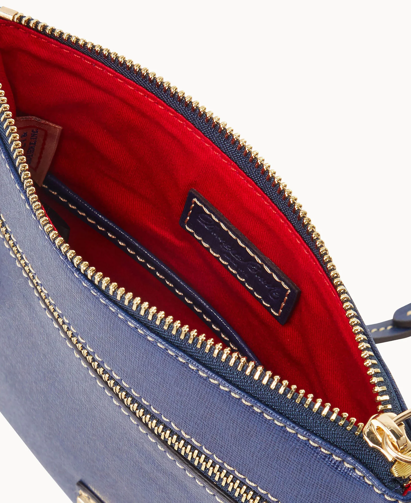 Saffiano Double Zip Tassel Crossbody - Image 3