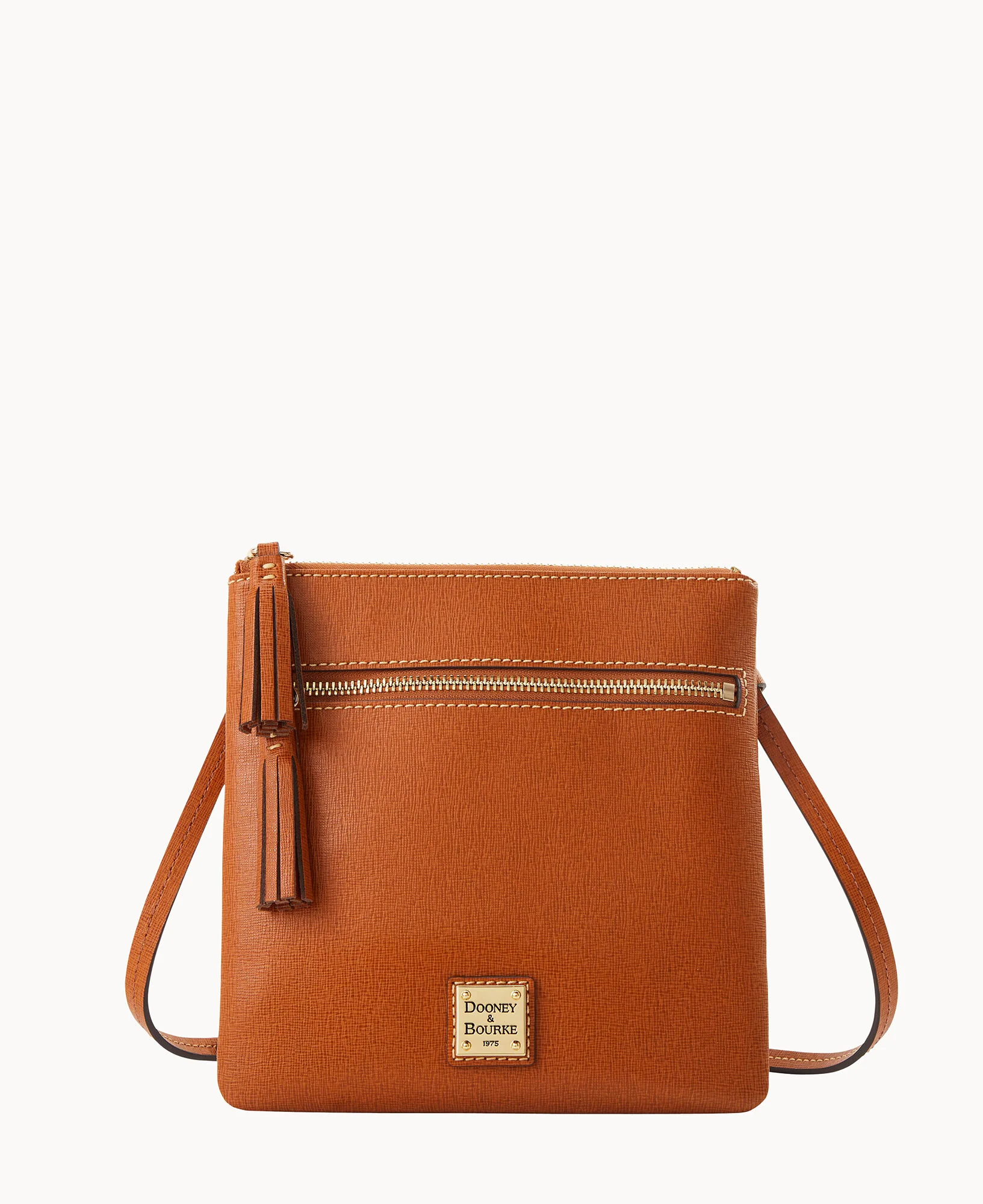 Saffiano Double Zip Tassel Crossbody - Image 5