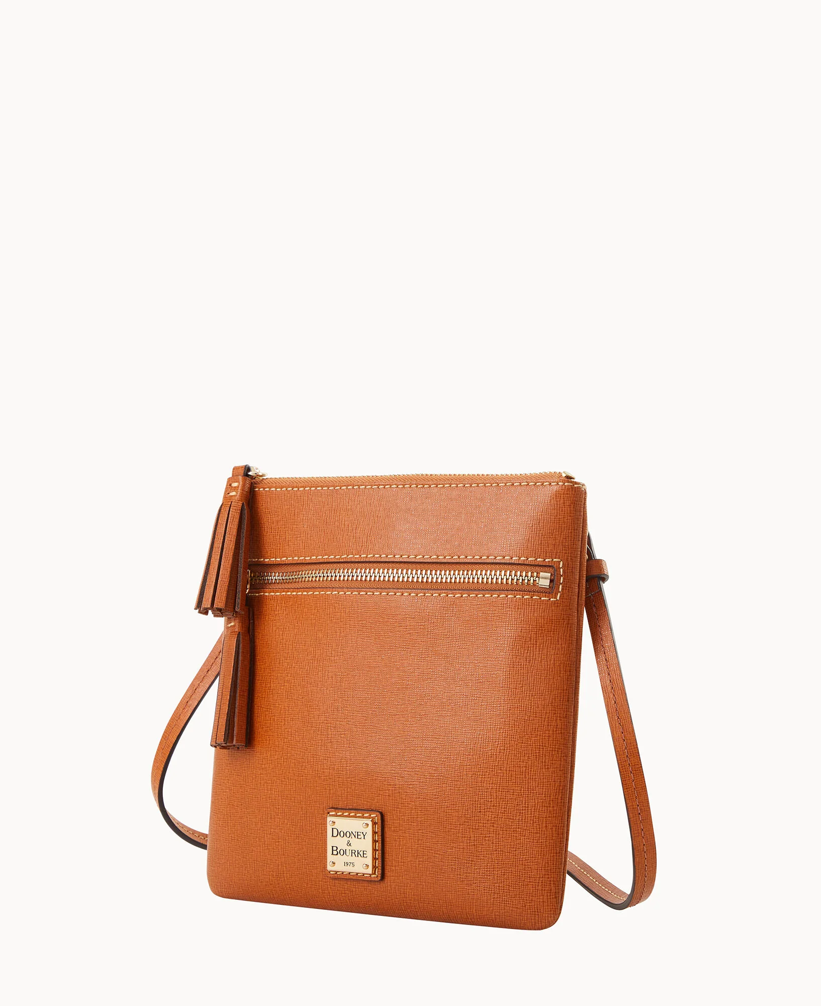 Saffiano Double Zip Tassel Crossbody - Image 6