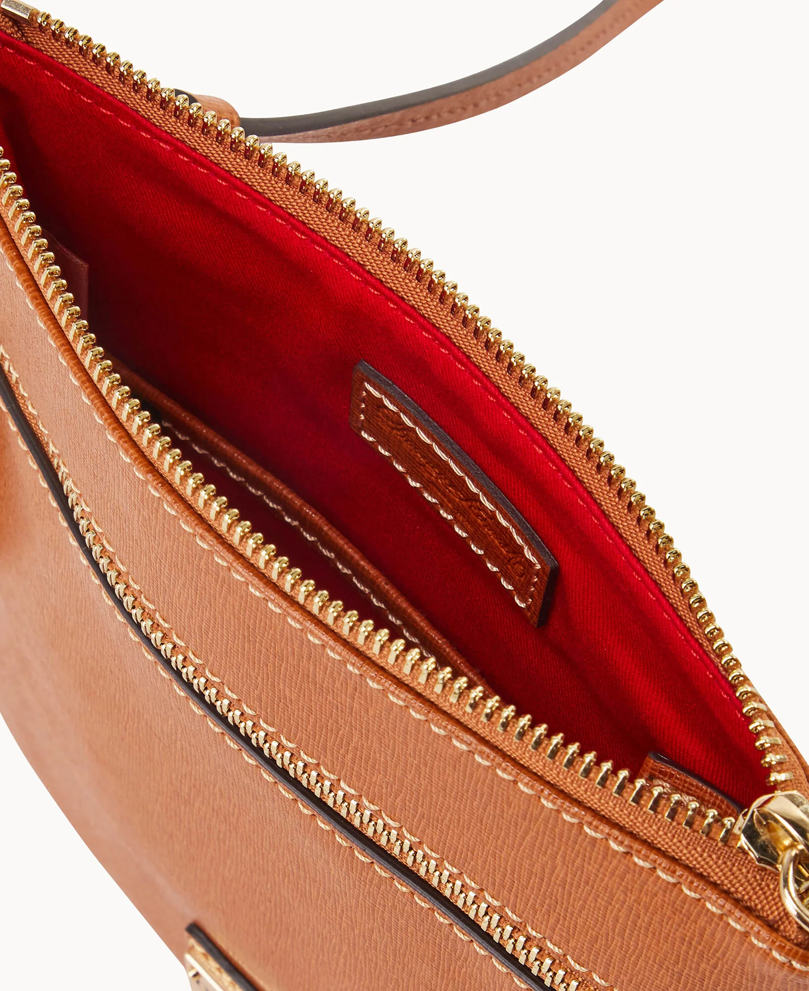 Saffiano Double Zip Tassel Crossbody - Image 7