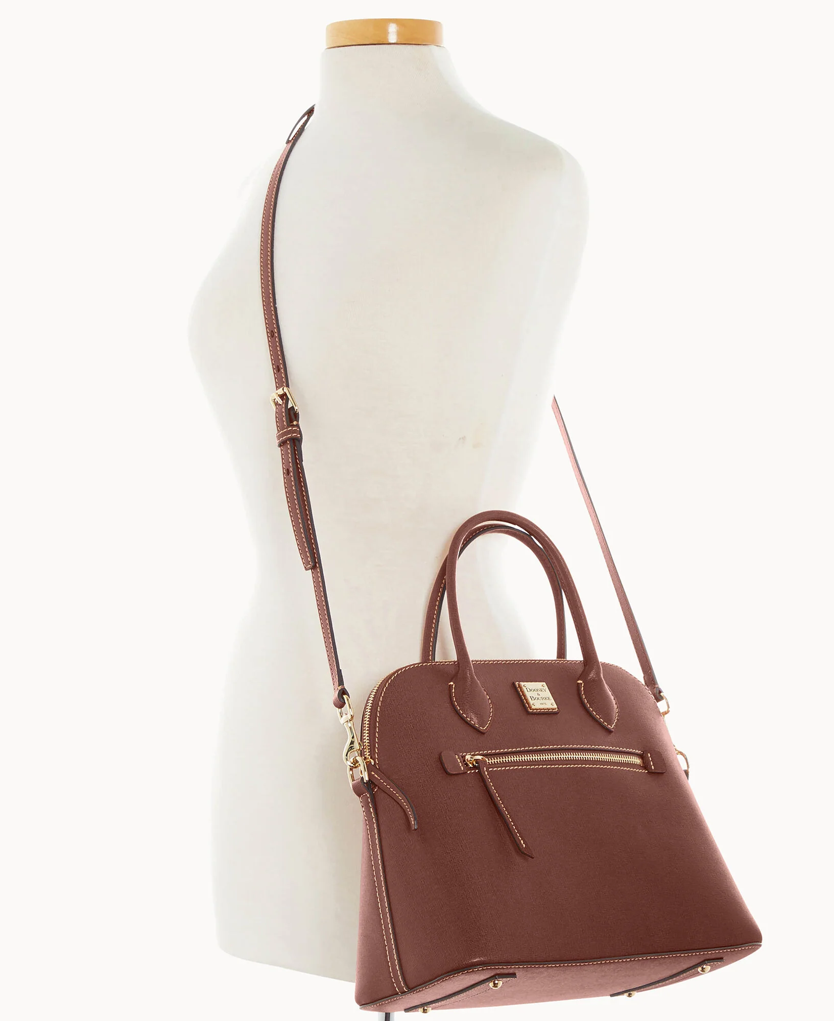Saffiano Large Domed Satchel - Image 4