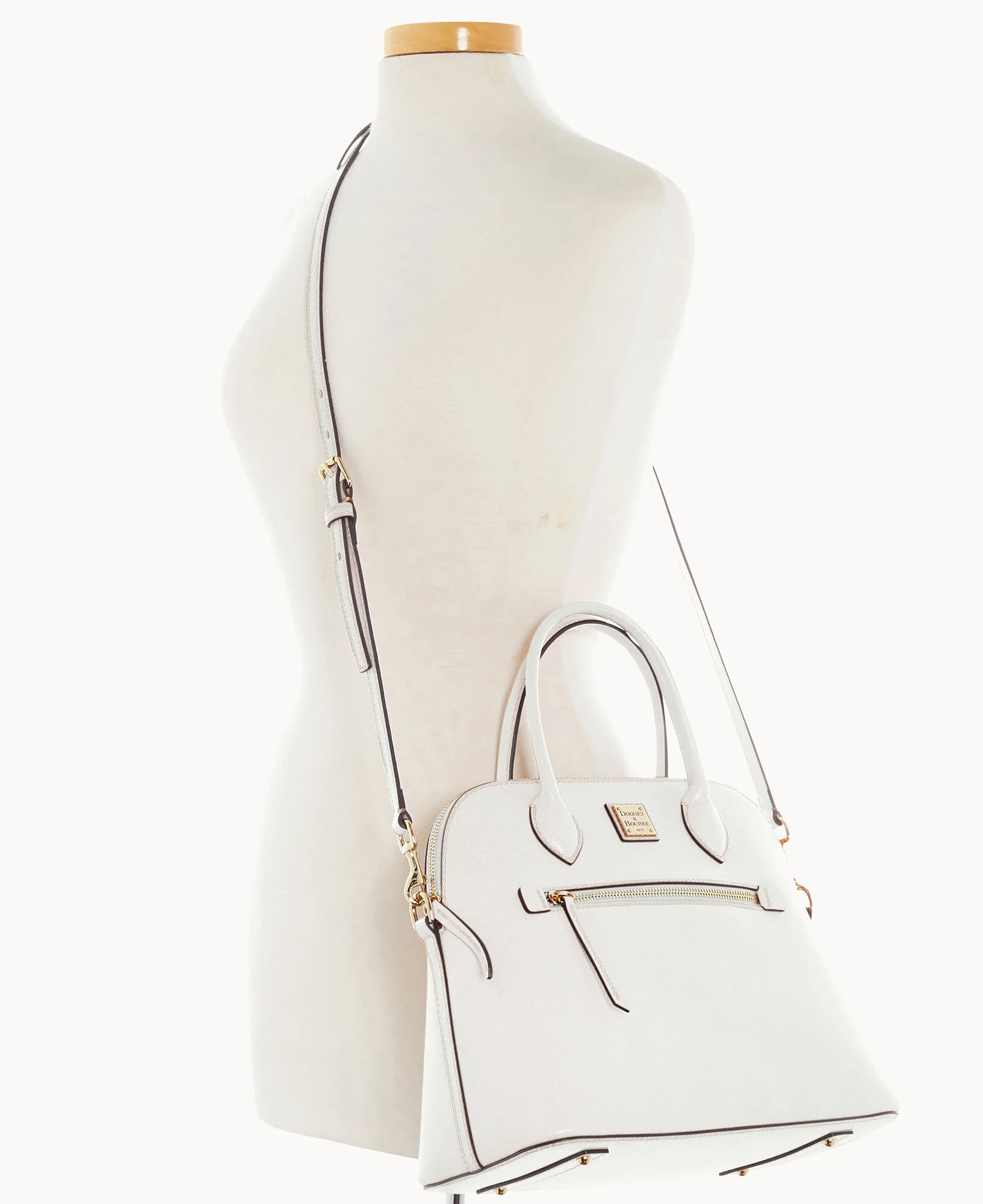 Saffiano Large Domed Satchel - Image 8