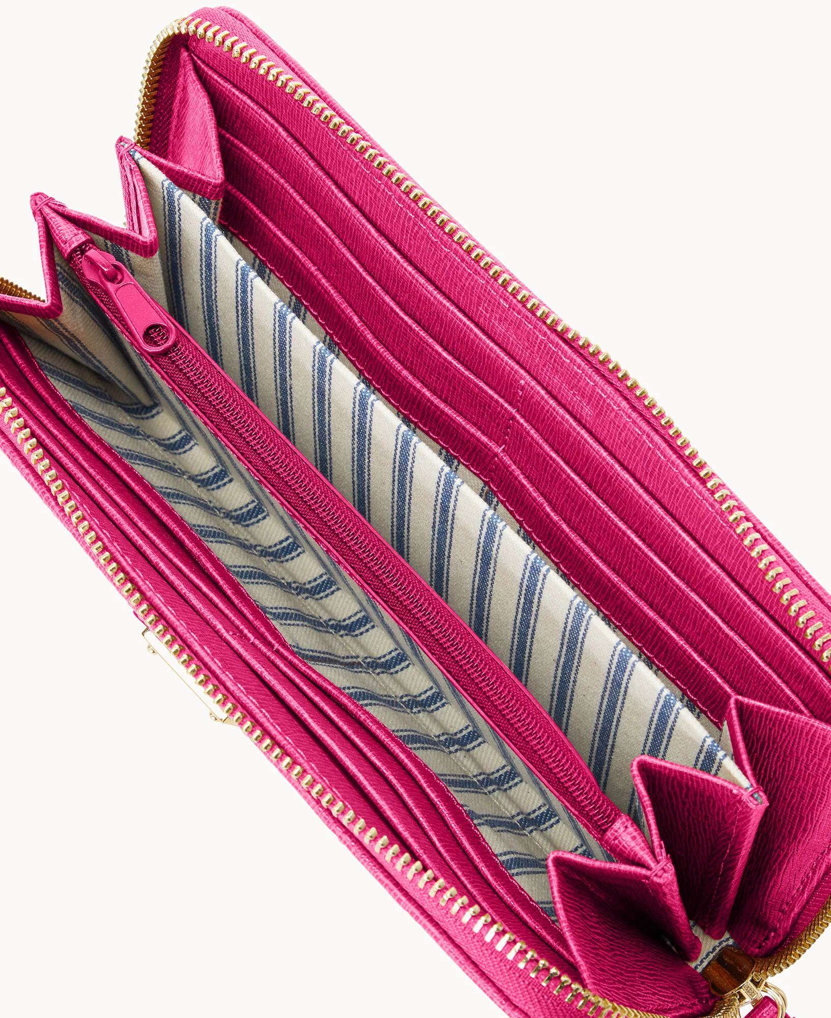 Saffiano Large Zip Around Wristlet - Image 7
