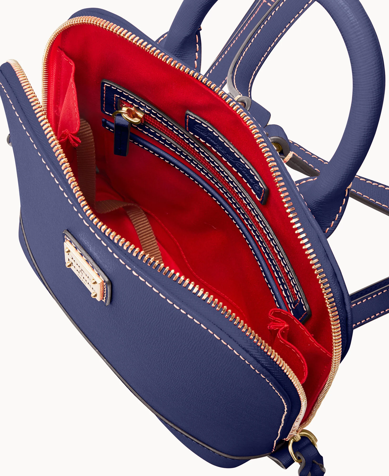Saffiano Small Zip Pod Backpack - Image 11