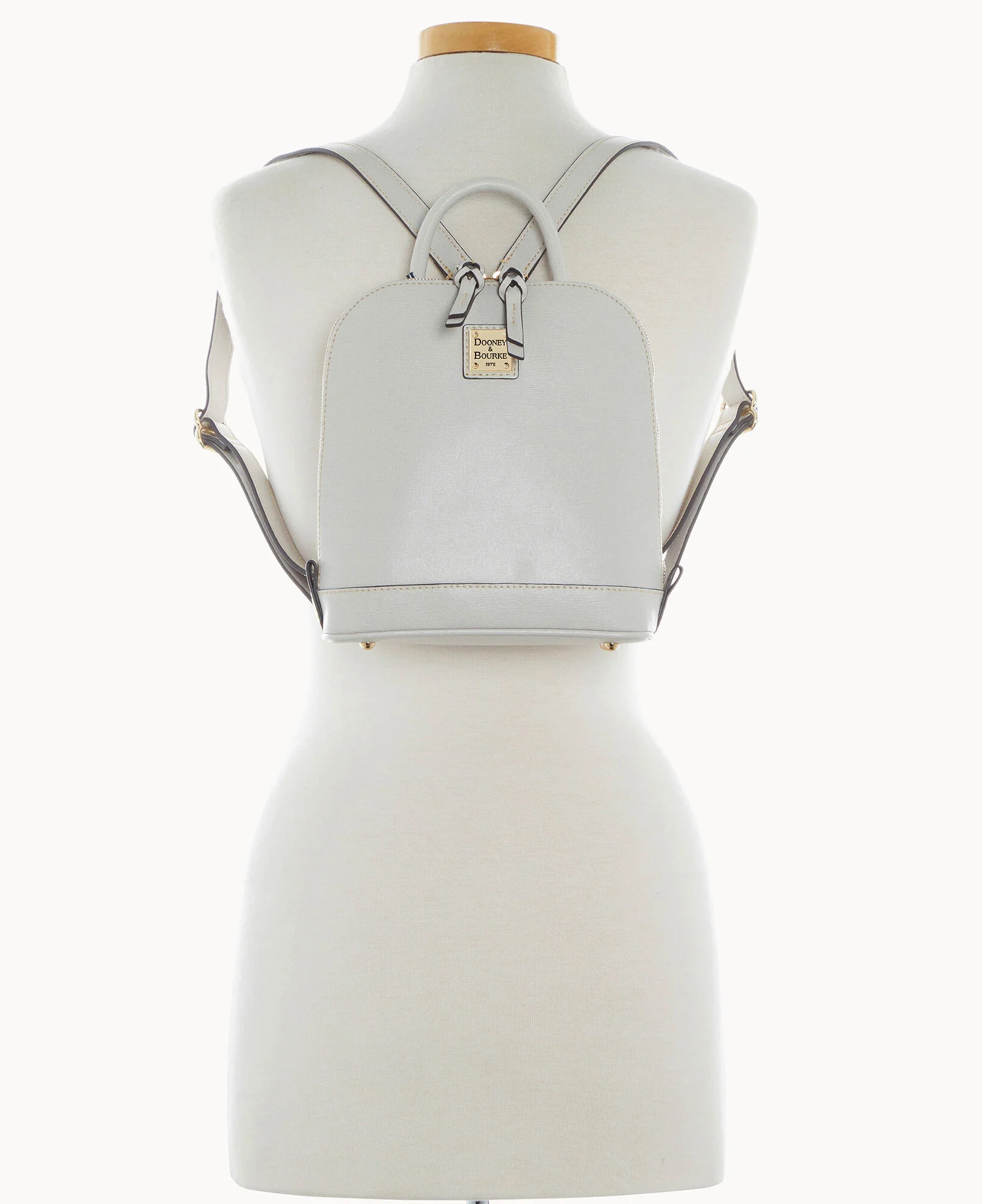 Saffiano Small Zip Pod Backpack - Image 16