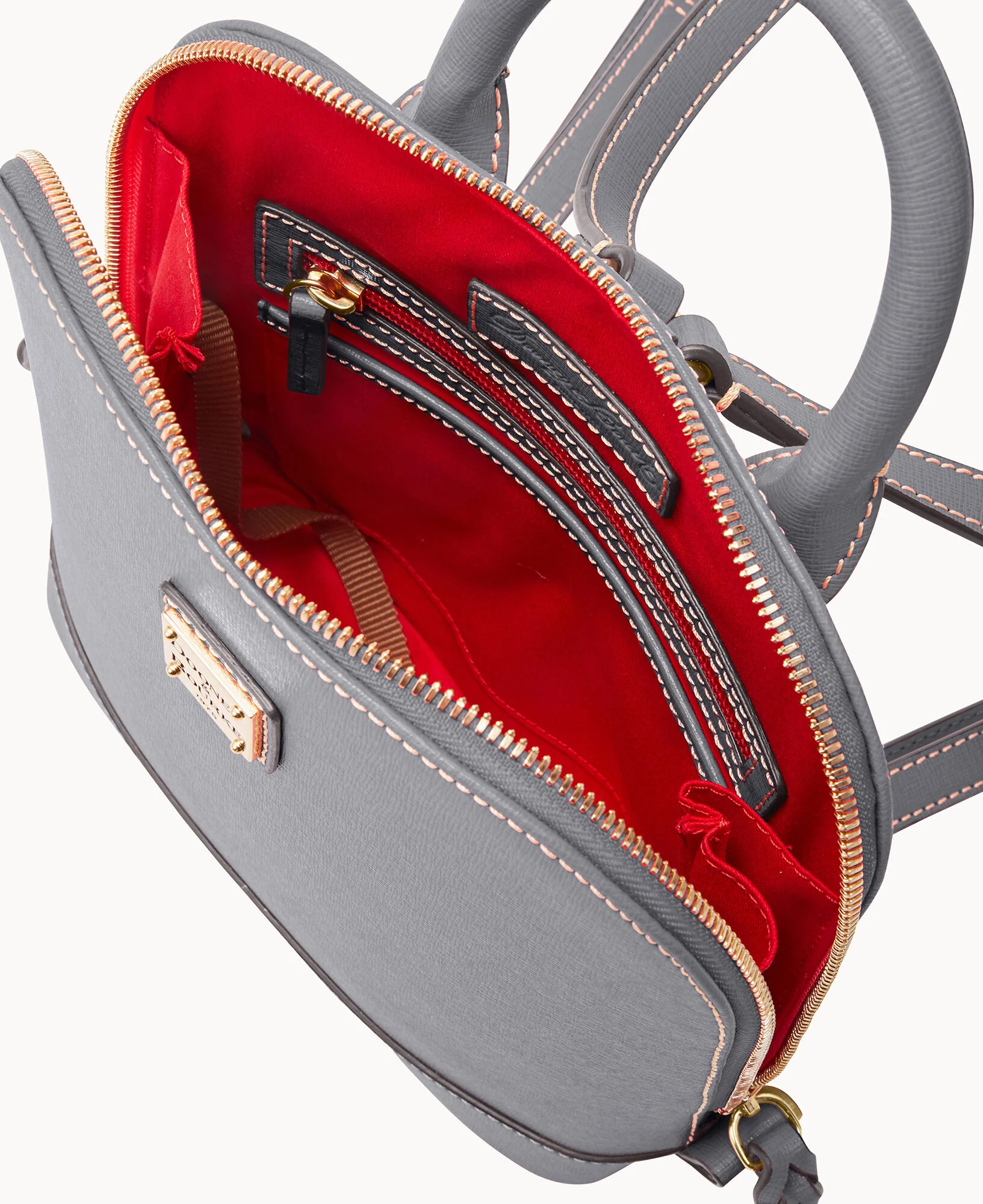 Saffiano Small Zip Pod Backpack - Image 27