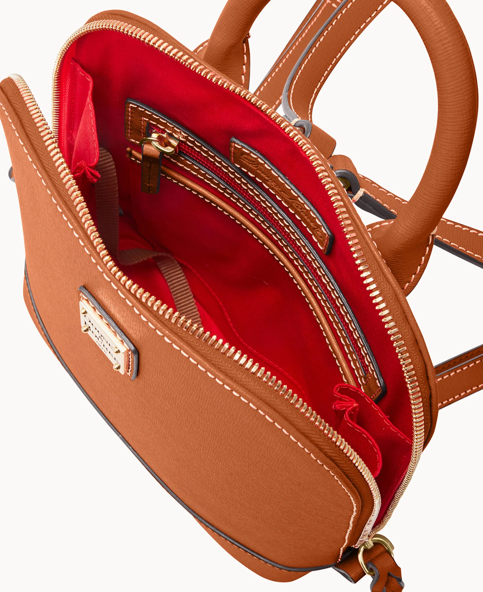 Saffiano Small Zip Pod Backpack - Image 35