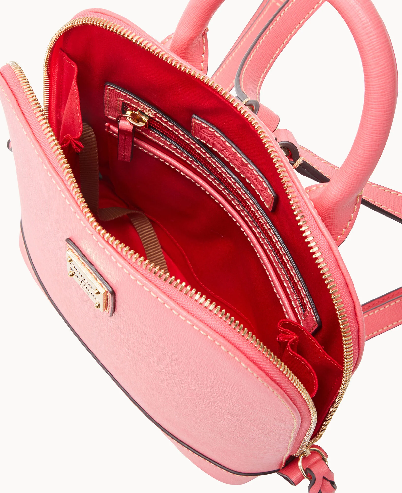 Saffiano Small Zip Pod Backpack - Image 7