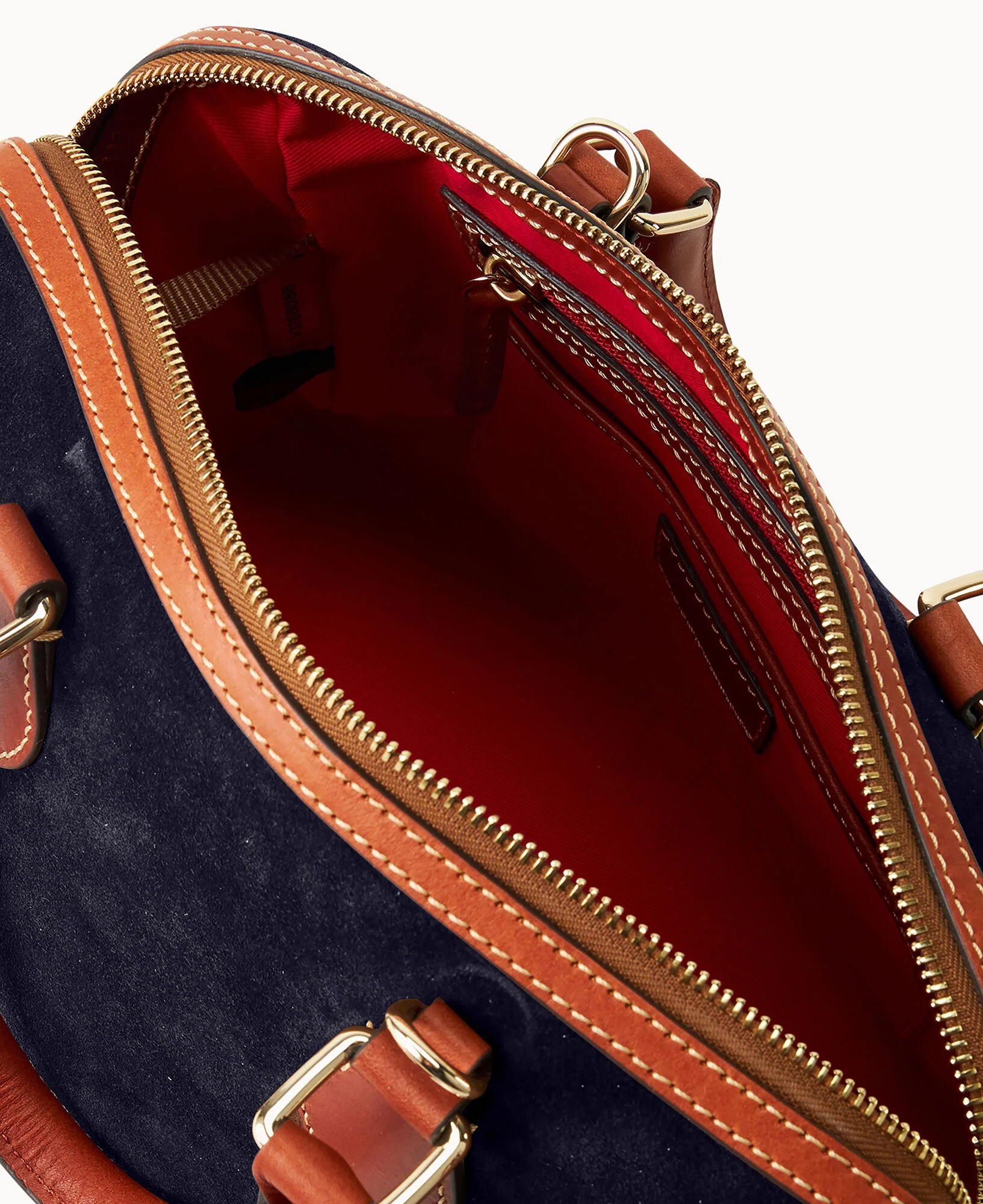Suede Barrel Satchel - Image 19