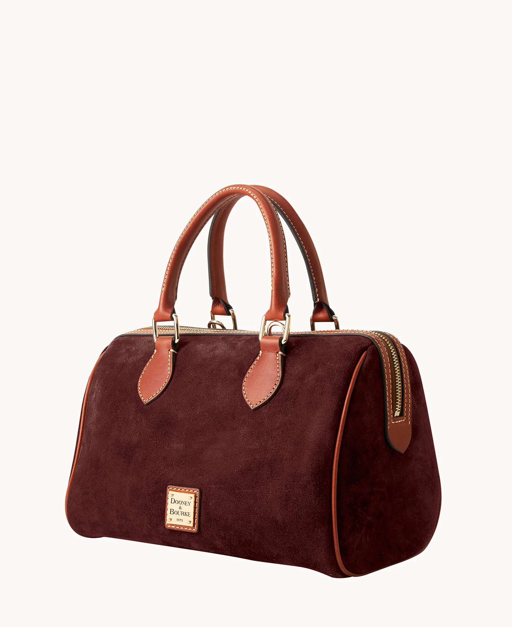 Suede Barrel Satchel - Image 22