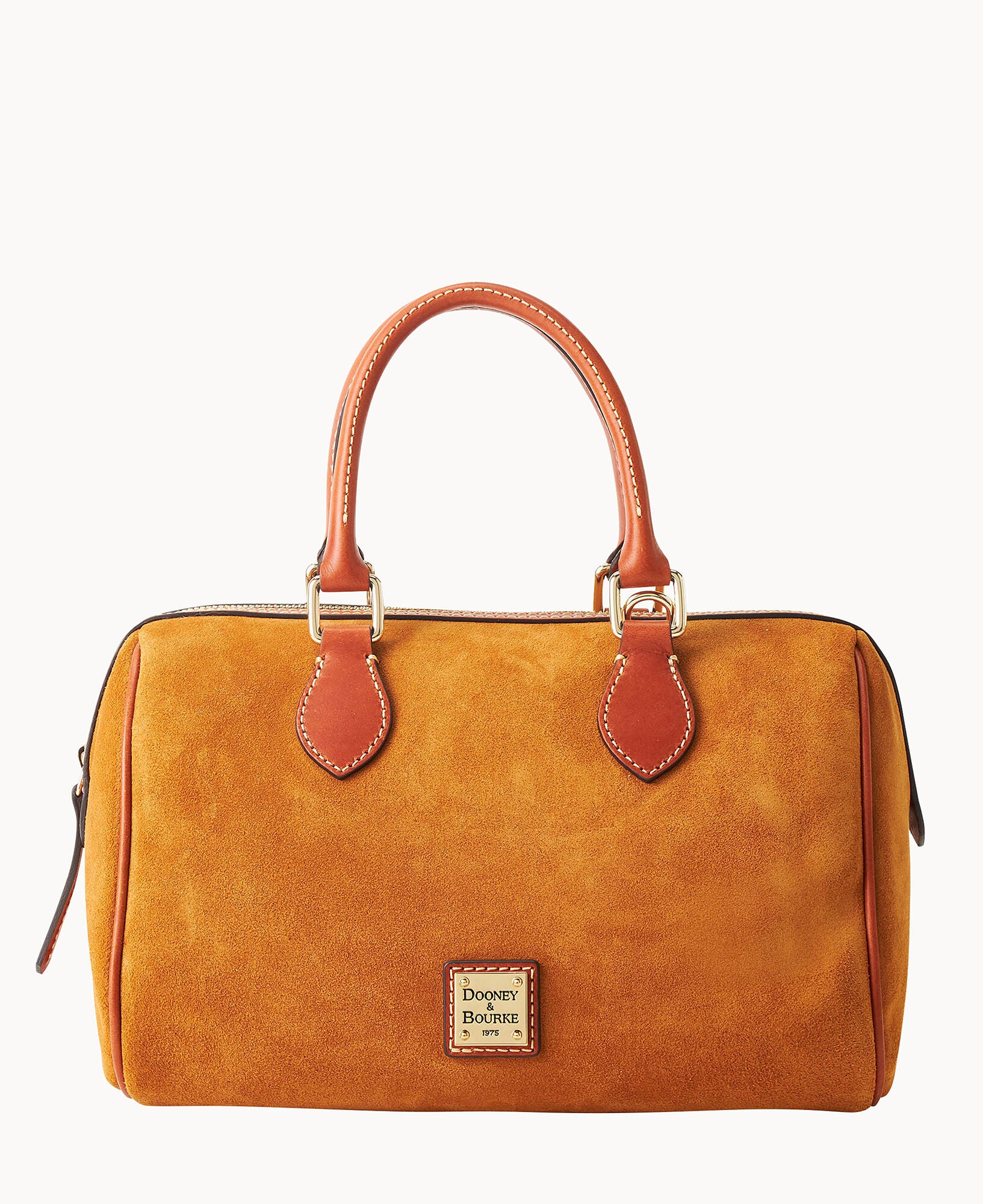 Suede Barrel Satchel - Image 5