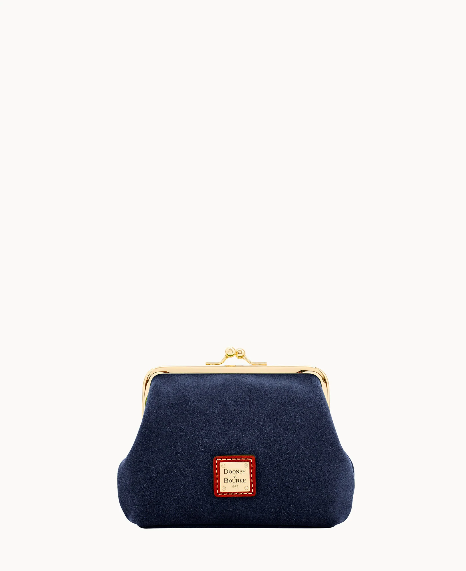 Suede Large Framed Purse