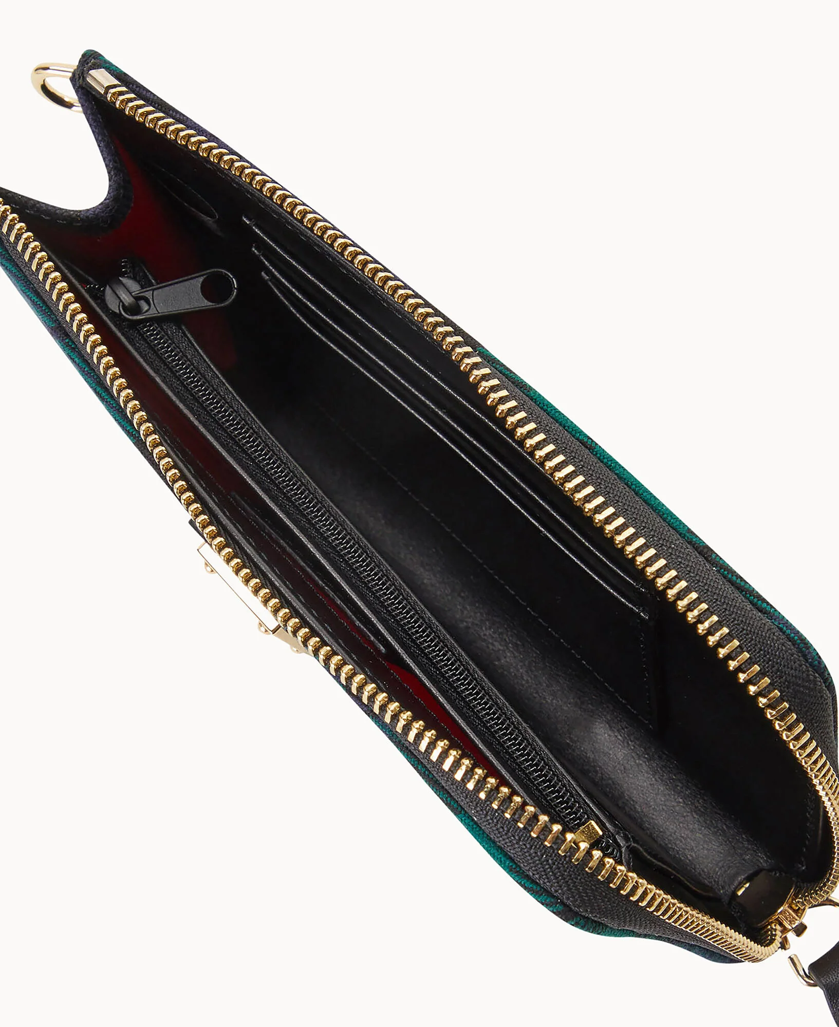 Tartan Folded Zip Wristlet - Image 6