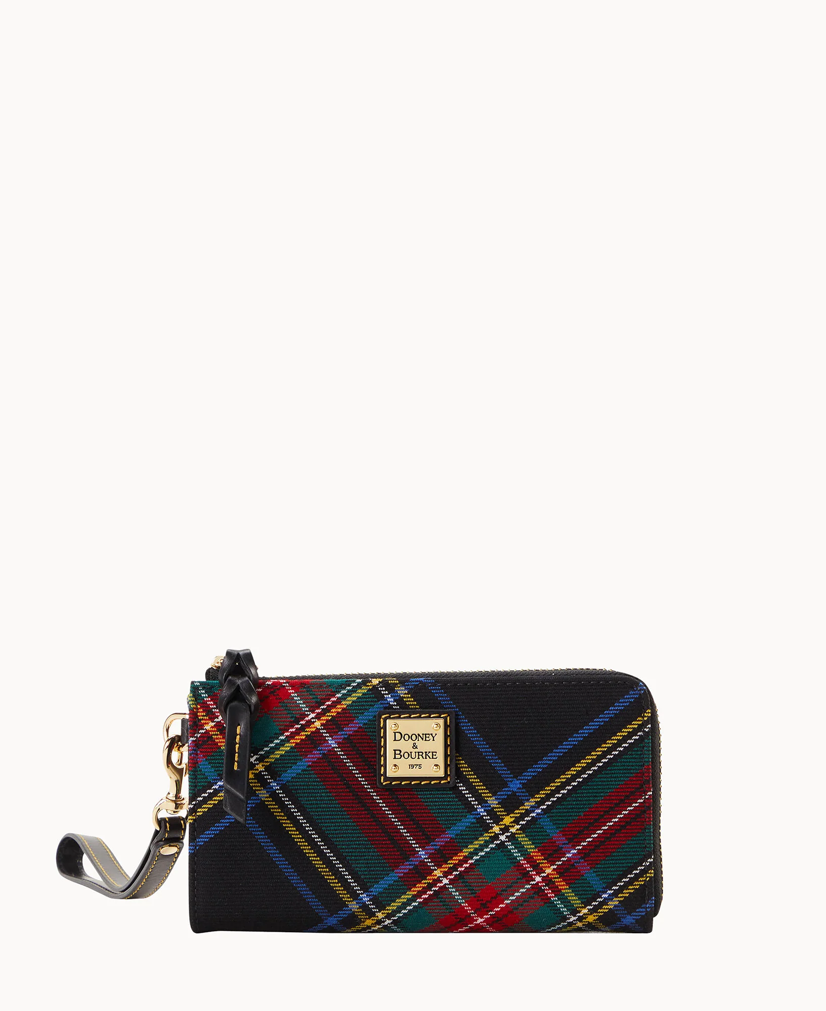 Tartan Folded Zip Wristlet - Image 9