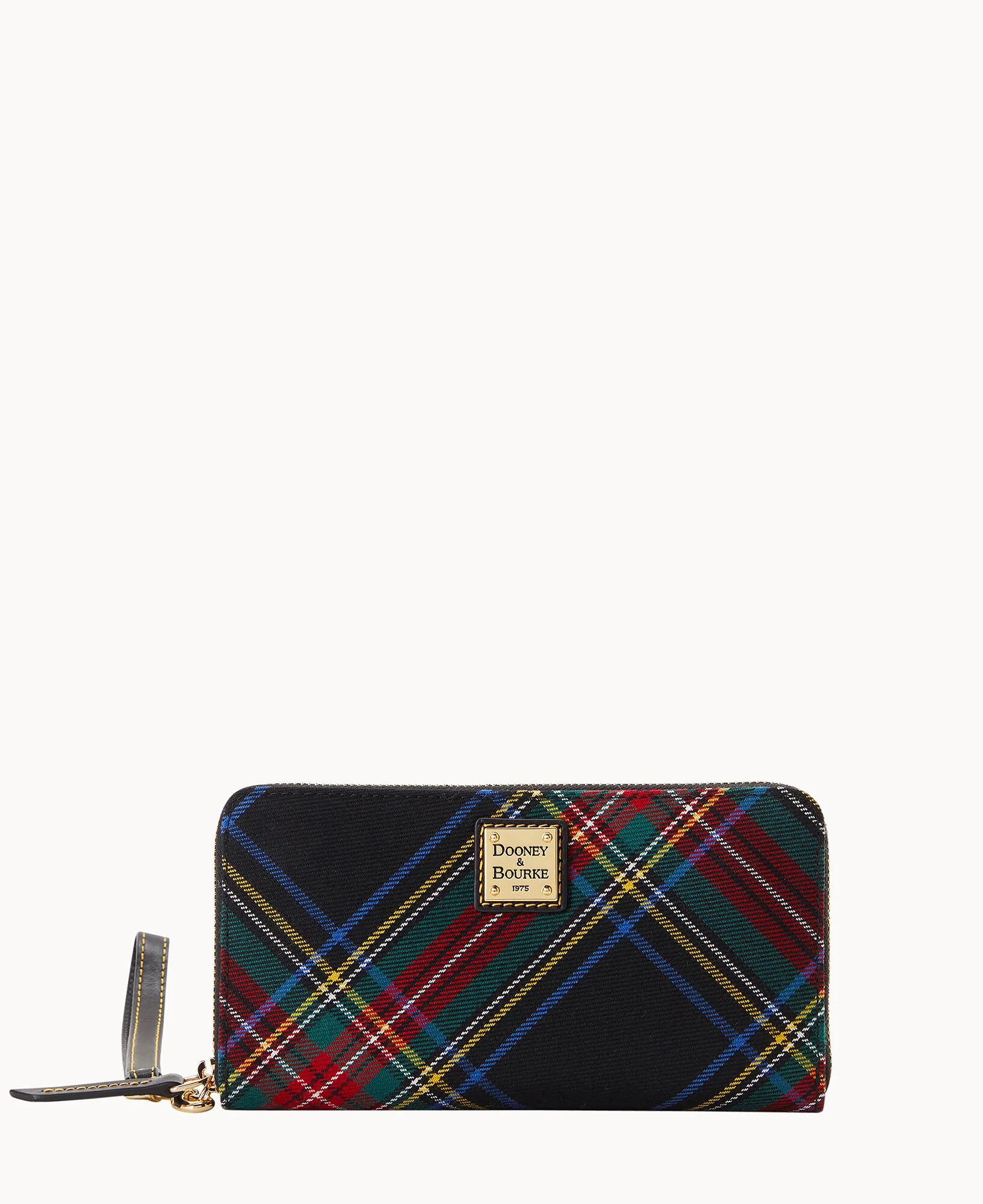 Tartan Large Zip Around Wristlet Crossbody - Image 10